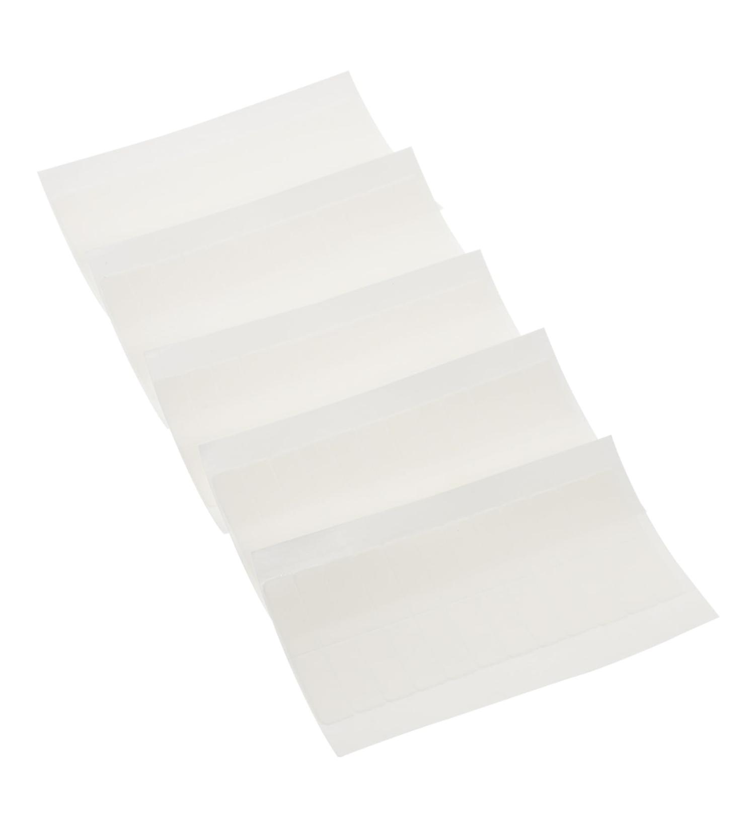 Didiseaon 5 Sheets Double-sided Tape 2 Side Adhesive Hair Tapes Adhesive Strips for Hair Extension Lace Wig Tape in Hair Extensions Human Hair Wig Tape Water Proof Double Sided Tape White 2X0.5X0.1CM White - Buy Online on GoSupps.com