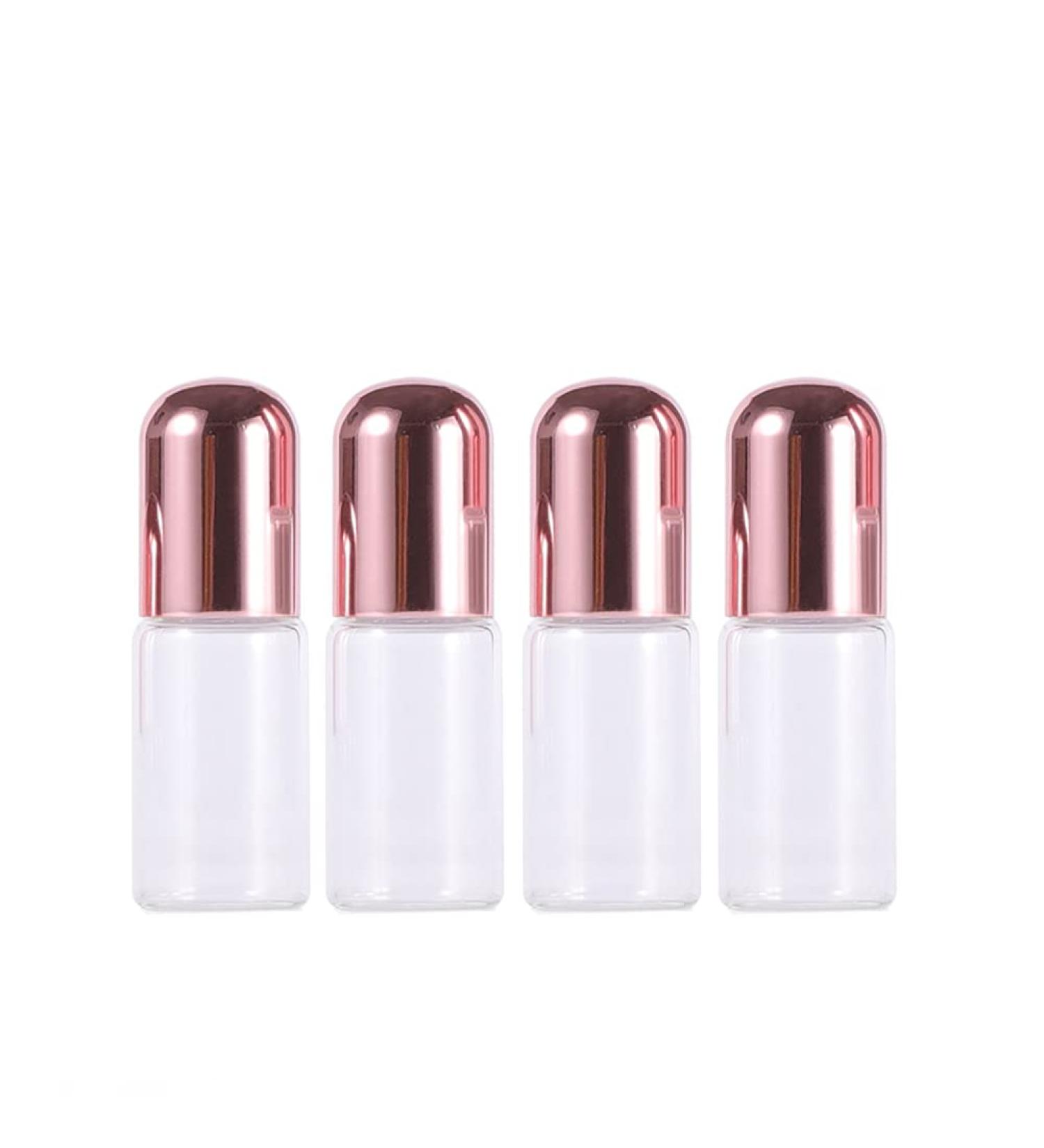 JIHUOO 10pcs Empty Roll on Bottles - Refillable Glass Essential Oil Roller Bottles 3ml for Travel & DIY - Buy Online on GoSupps.com
