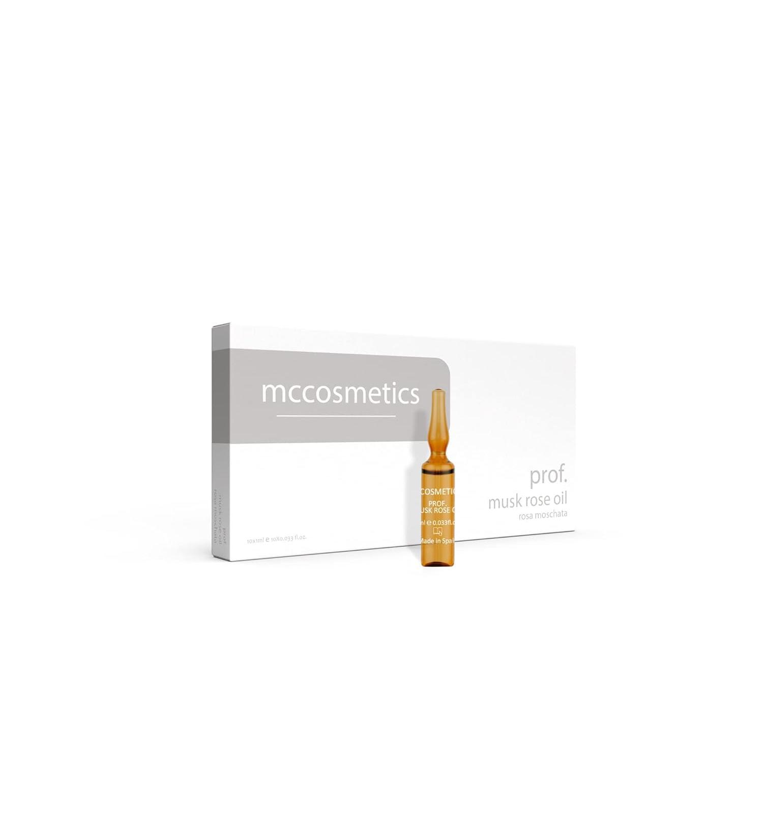 MCCosmetics NY | Prof. Musk Rose Oil | Revitalizing Solution with Pure Rosa Moschata Oil | For a Softer & More Radiant Complexion | 10 x 1ml | Made in Spain
