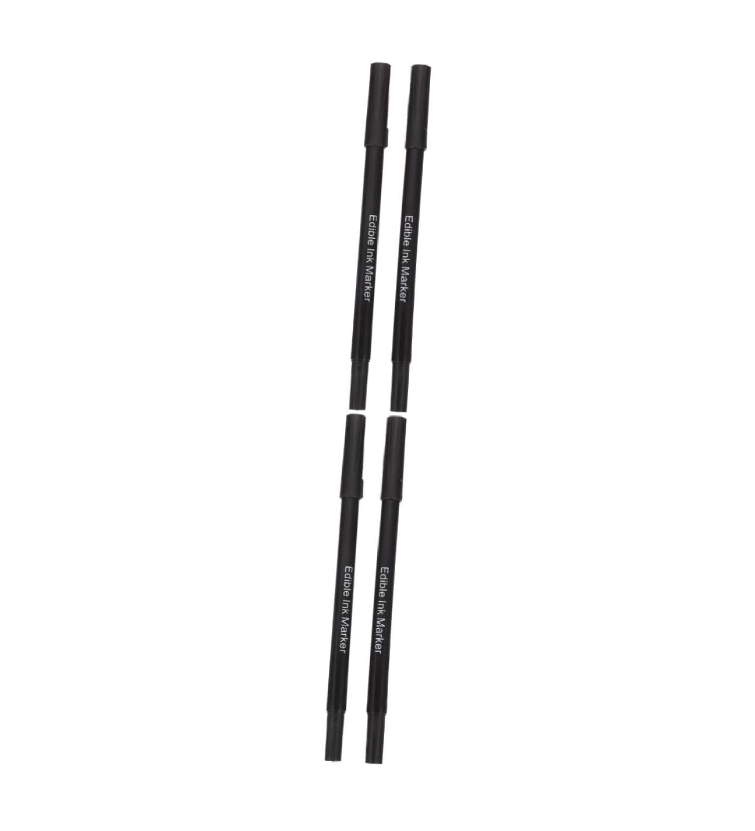 BESTonZON Edible Pen 4 Pcs baking pen baking supplies pens decor marker baking marker pens dual tip markers baking pen pen pen food coloring cake Edible Marking Pen - Buy Online on GoSupps.com