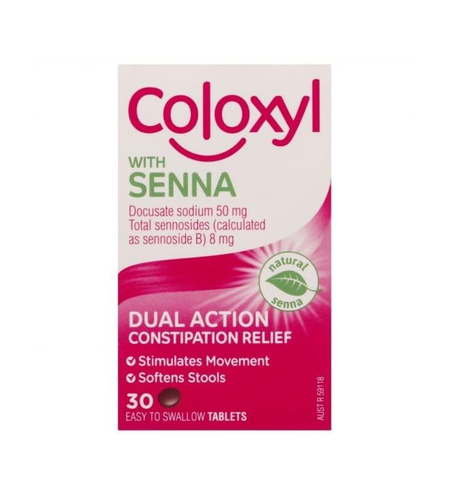 Coloxyl & Senna 30 Tablets - Fast-Acting Constipation Relief - Buy Online on GoSupps.com