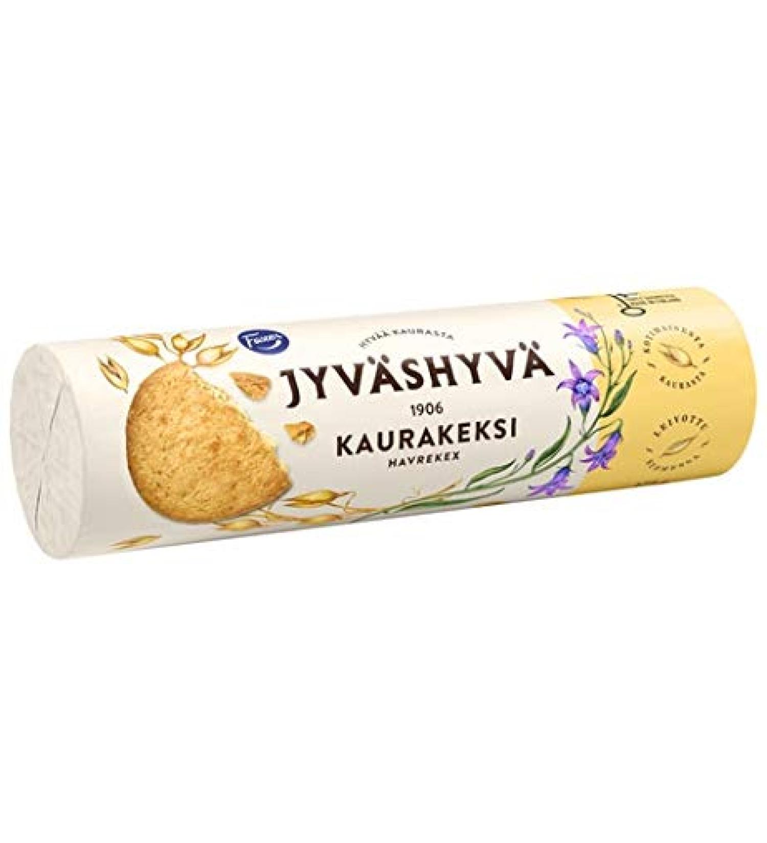 Fazer Fazer Jyvashyva Oat Biscuits 4 bars of 175g