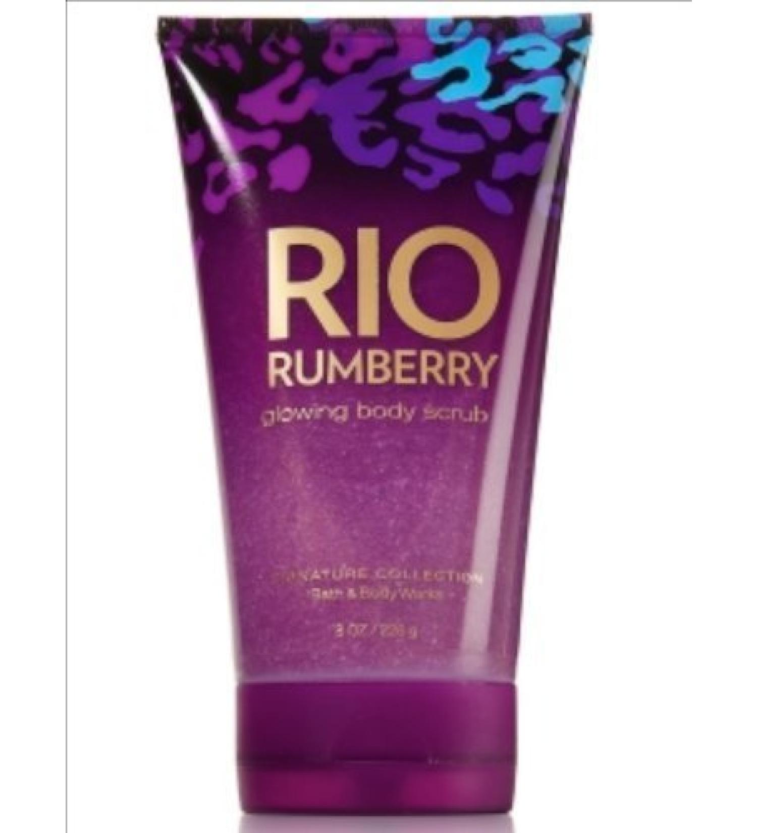 Bath and Body Works Glowing Body Scrub 8oz (Rio Rumberry)