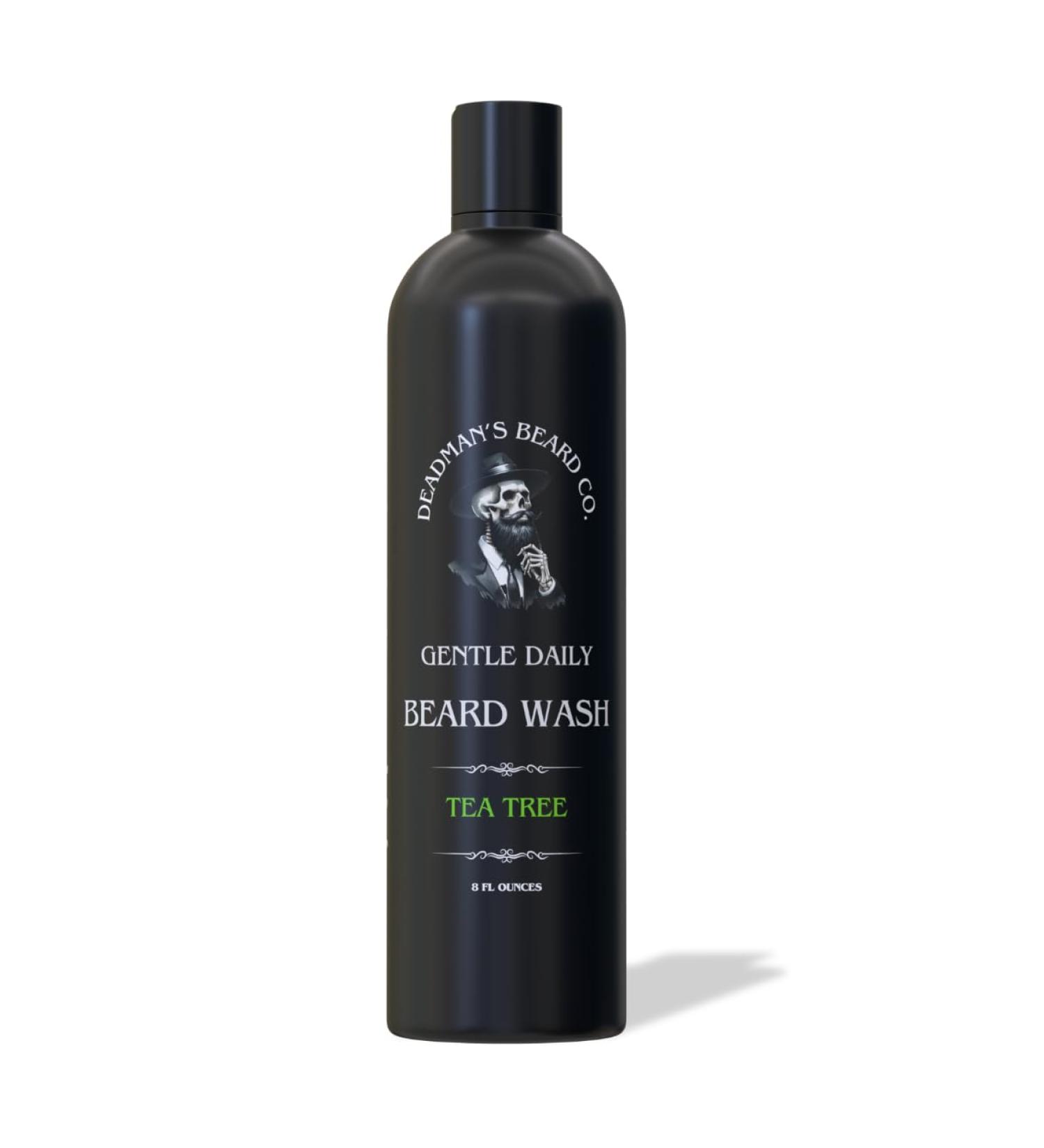 Deadman s Premium Beard Wash | Gentle Plant-Based & All-Natural Tea Tree Scent | Non-Stripping Formula for Healthy Beards - Buy Online on GoSupps.com