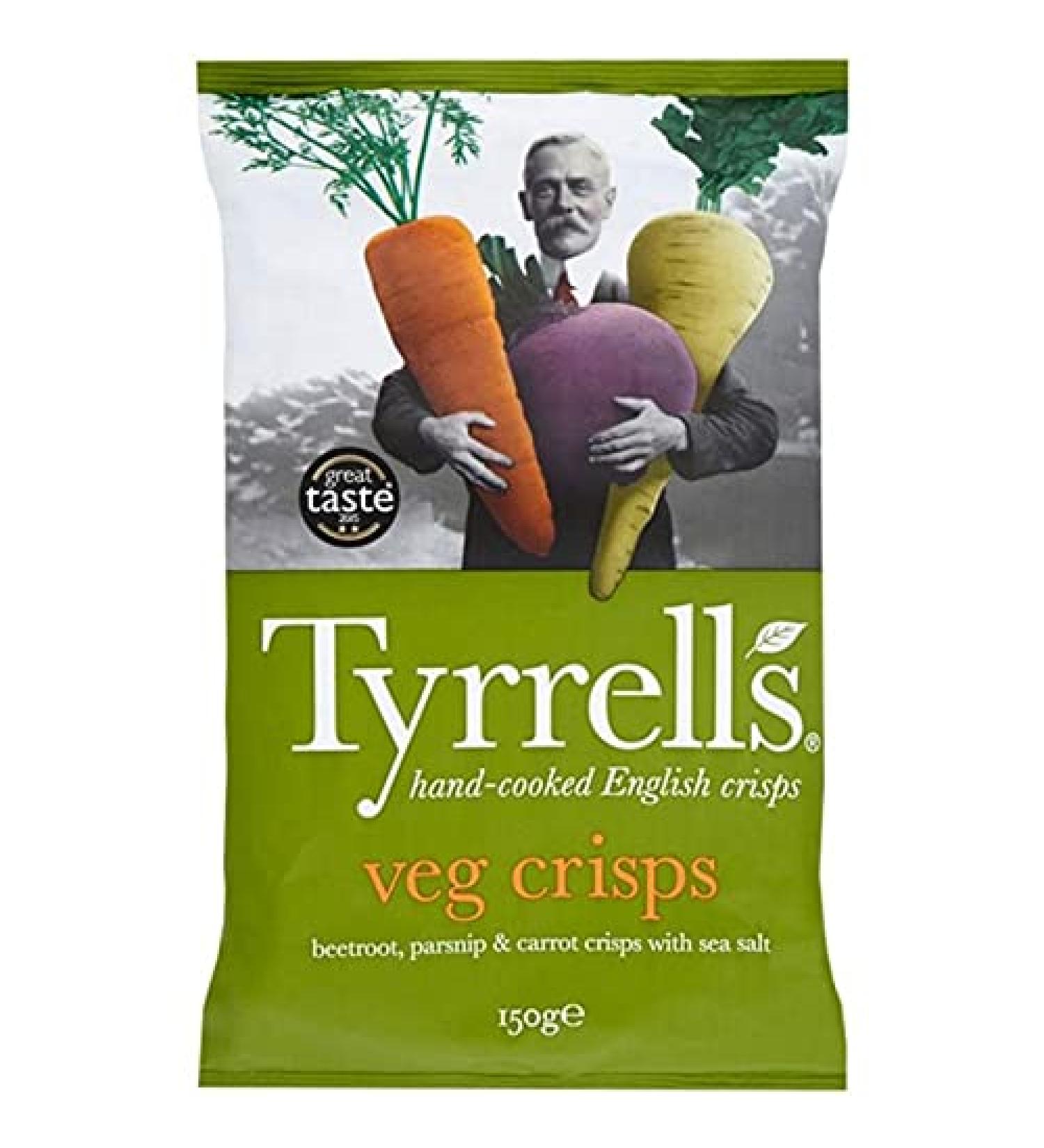Tyrrell's Mixed Vegetable Crisps 150g (pack of 3)