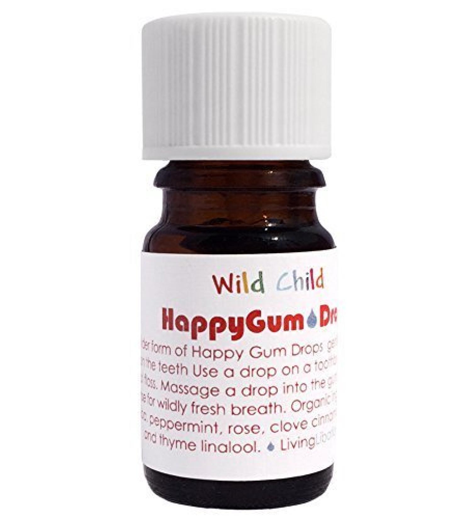 Living Libations - Organic Wild Child Happy Gum Drops| Natural  Plant-Based  Clean Beauty (.17 oz | 5 ml) 0.16 Fl Oz (Pack of 1)