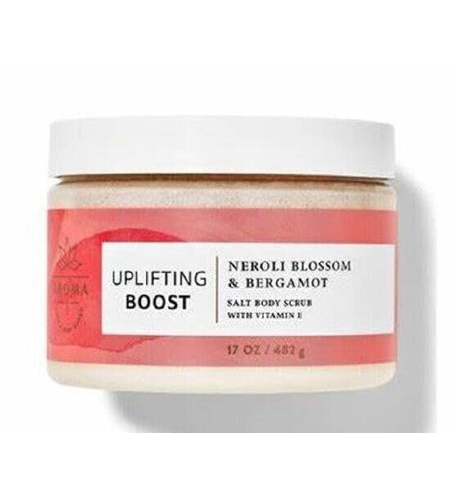 Care 24 Hours Moisture Body Butter salt body scrub Shea & Coco Butter you choose (17 oz UPLIFTING BOOST Neroli Blossom & Bergamot Salt Body Scrub) UPLIFTING BOOST Neroli Blossom & Bergamot Salt Body Scrub 6.5 Fl Oz (Pack o