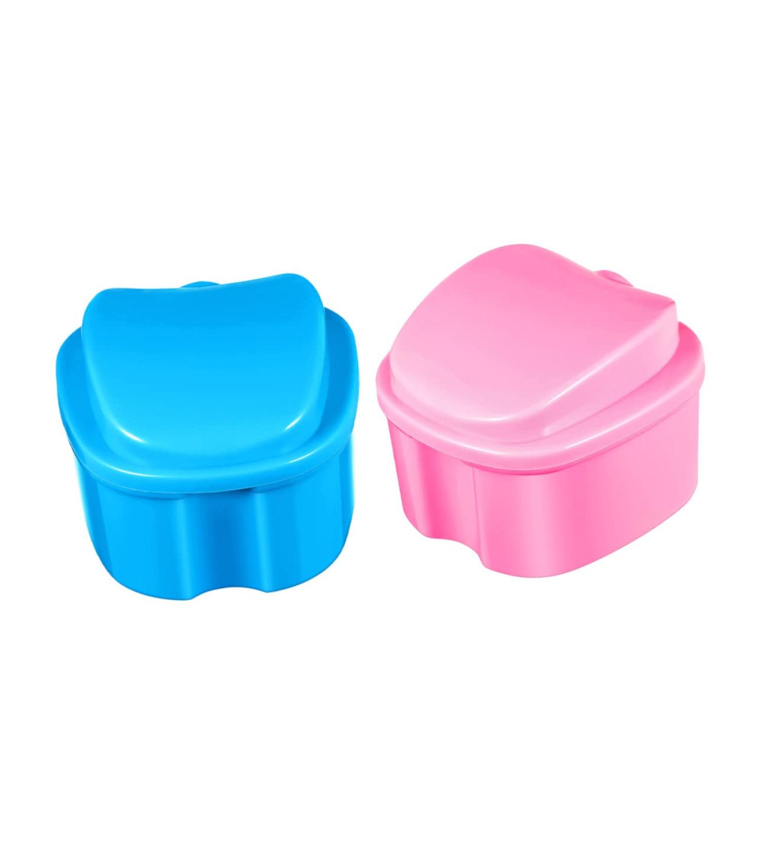 iPetBoom 2-Pack Toothbox Dentist Containers for Dentures | Bathing Cups for False Teeth & Prostheses - International Shipping - Buy Online on GoSupps.com