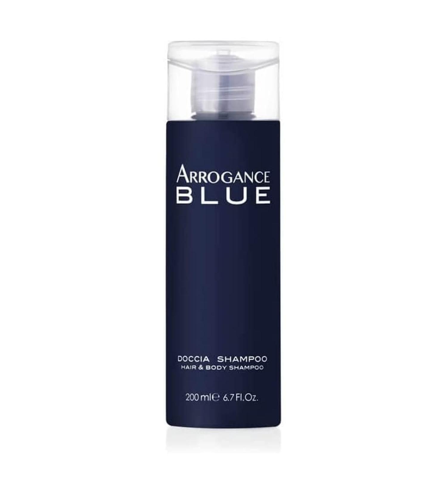 Arrogance Blue Hair & Body Shampoo 200 ml (6.7 Fl Oz) 1 unit - Made in Italy