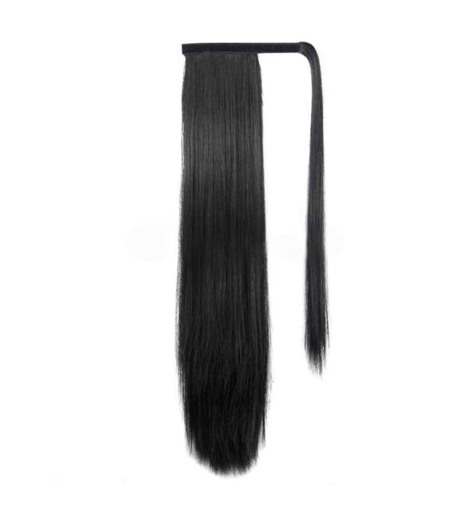 Jesslab 71cm Straight Ponytail Extensions - Heat-Resistant Thick Natural Wrap Hair for Women & Girls - Buy Online on GoSupps.com