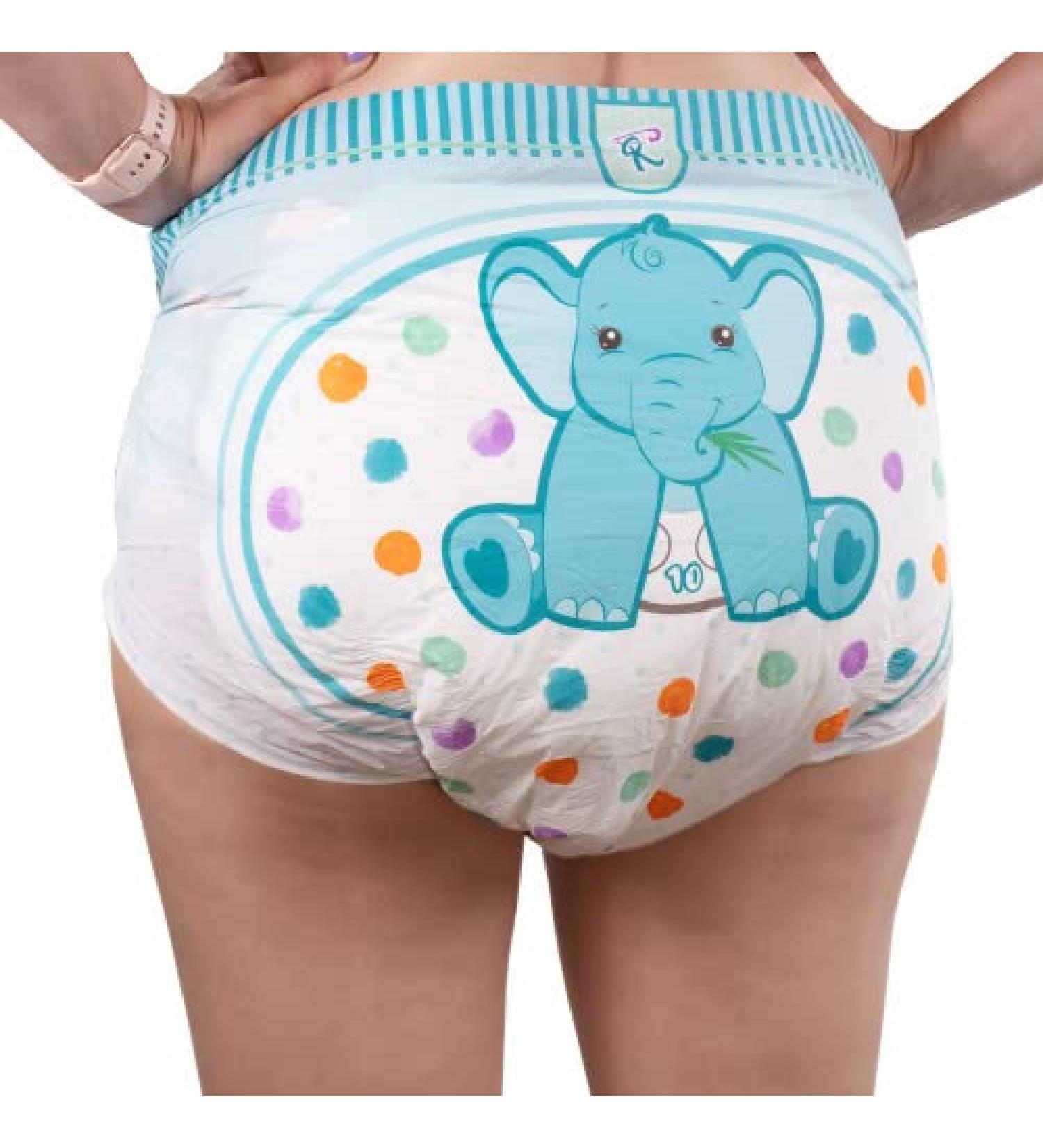 Rearz Critter Caboose Brief Adult Printed Diapers - Large (12 Count) - 7600ml Absorbency - Buy Online on GoSupps.com