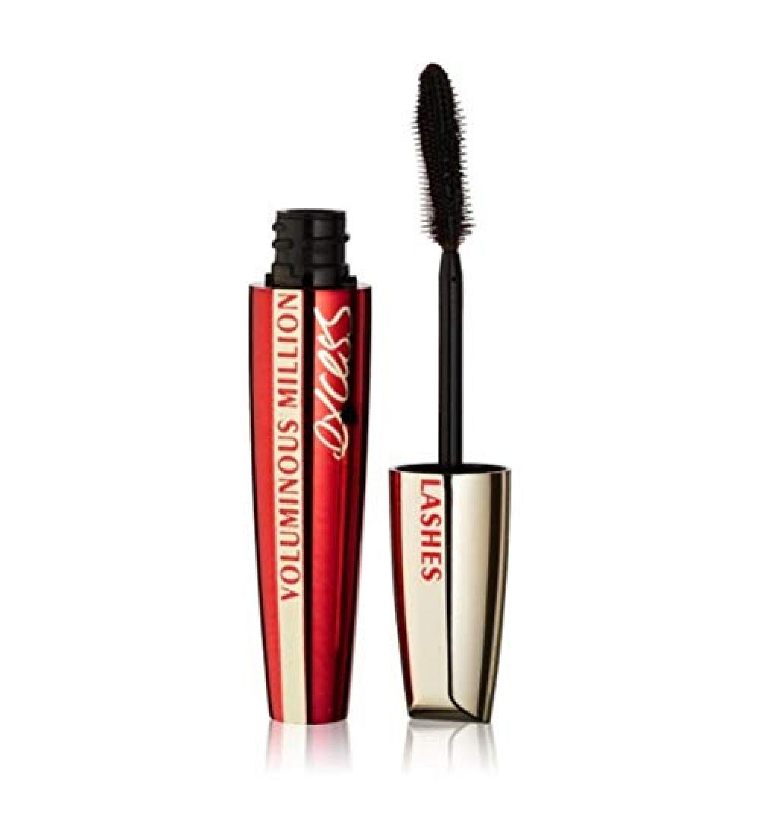 L'Oreal Voluminous Million Lashes Excess Mascara 459 Blackest Black .31oz (Pack of 2)