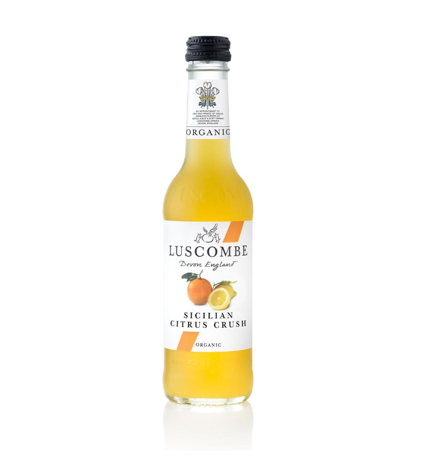 Luscombe Sicilian Citrus Crush (12x27cl) - Organic Sicilian Orange & Lemon Juice Vegan & Gluten Free - Devon Spring Water - Buy Online on GoSupps.com