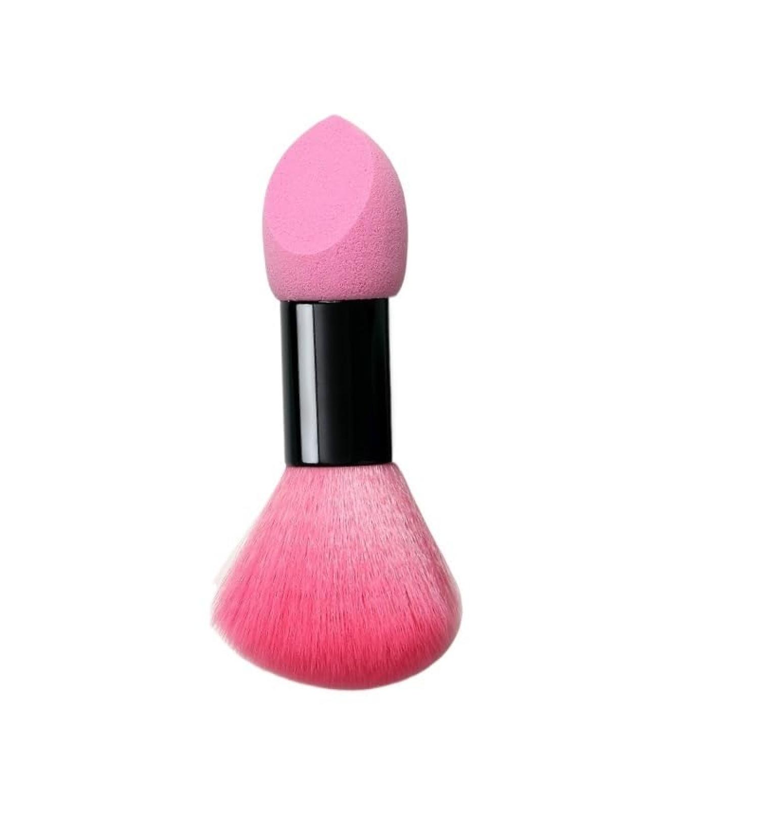 Fiber Hair Brush Sponge Puff Liquid Foundation Loose Powder Blush A Must-have Professional Wet and Dry Makeup Tool (Color : Rose) - Buy Online on GoSupps.com