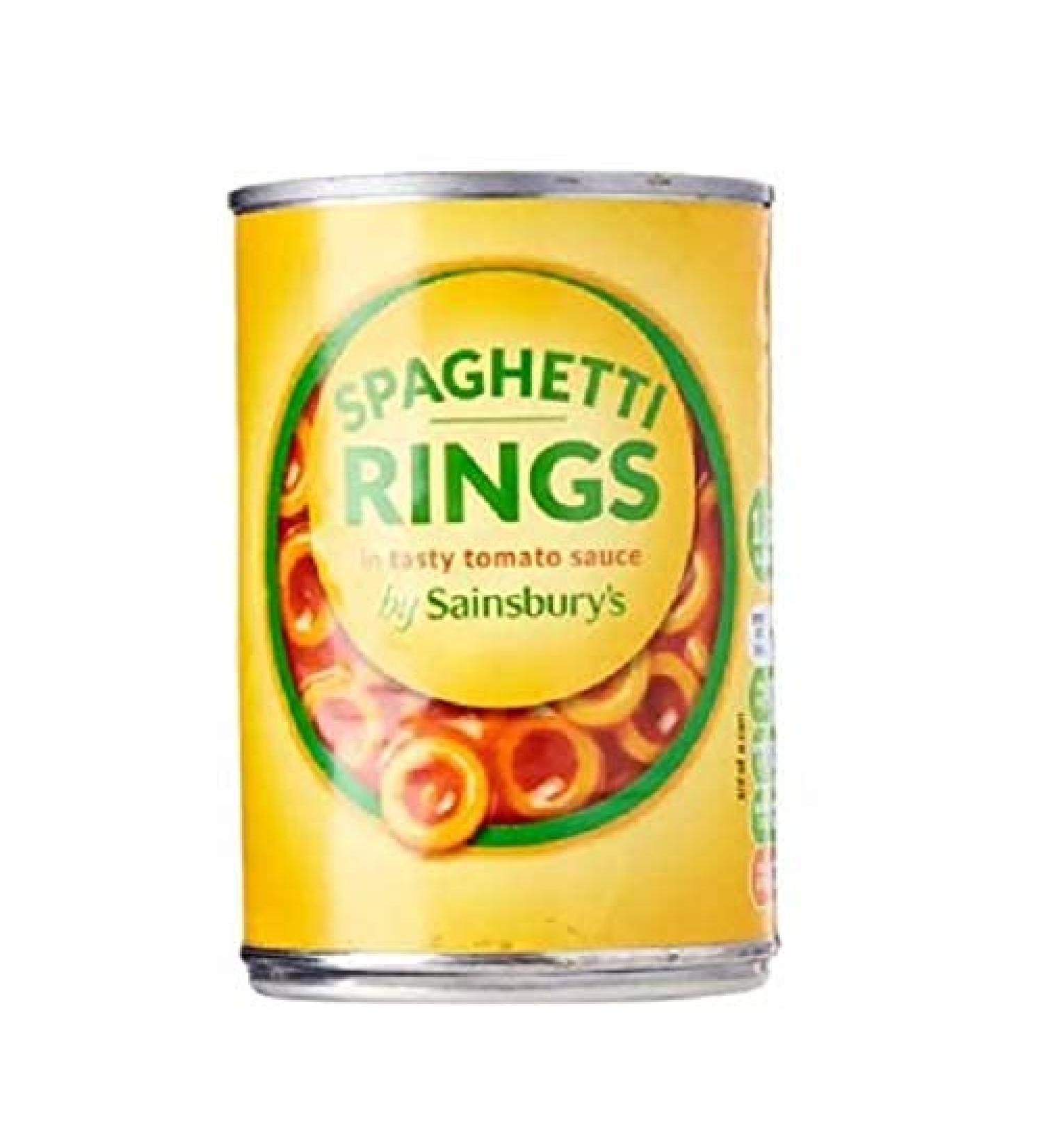  Sainsbury's Sainsbury's Spaghetti Rings in Tomato Sauce 400g Spaghetti rings in a tasty tomato sauce - Buy Online on GoSupps.com
