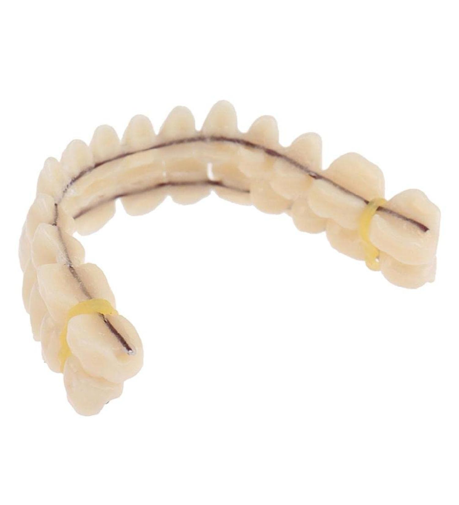 Premium Resin Dentures - Upper & Lower Preformed Teeth Molds for Optimal Oral Care - Buy Online on GoSupps.com