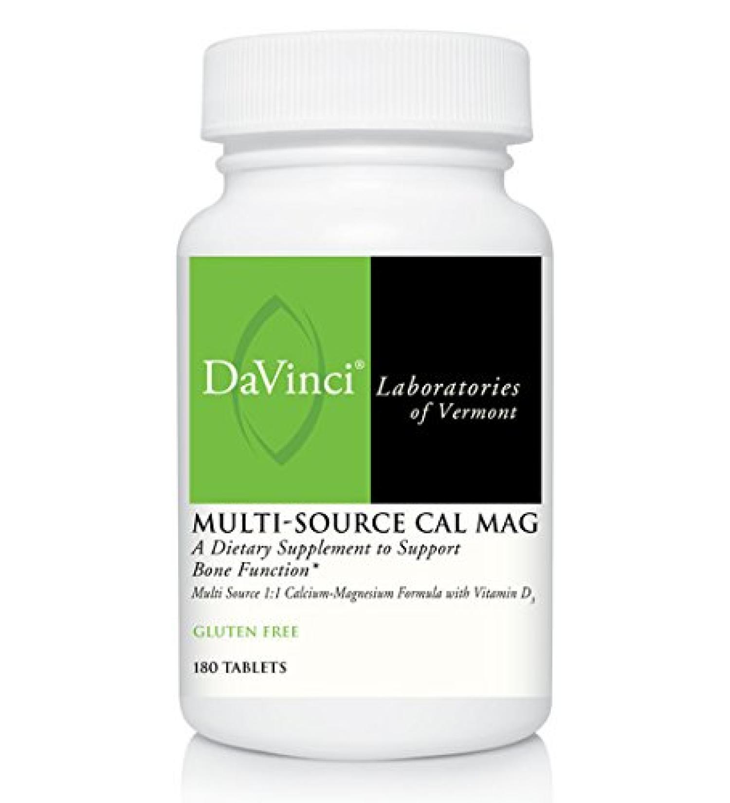 DaVinci Laboratories of Vermont Multi-Source Cal Mag (2223.90/180) - 180 Tablets