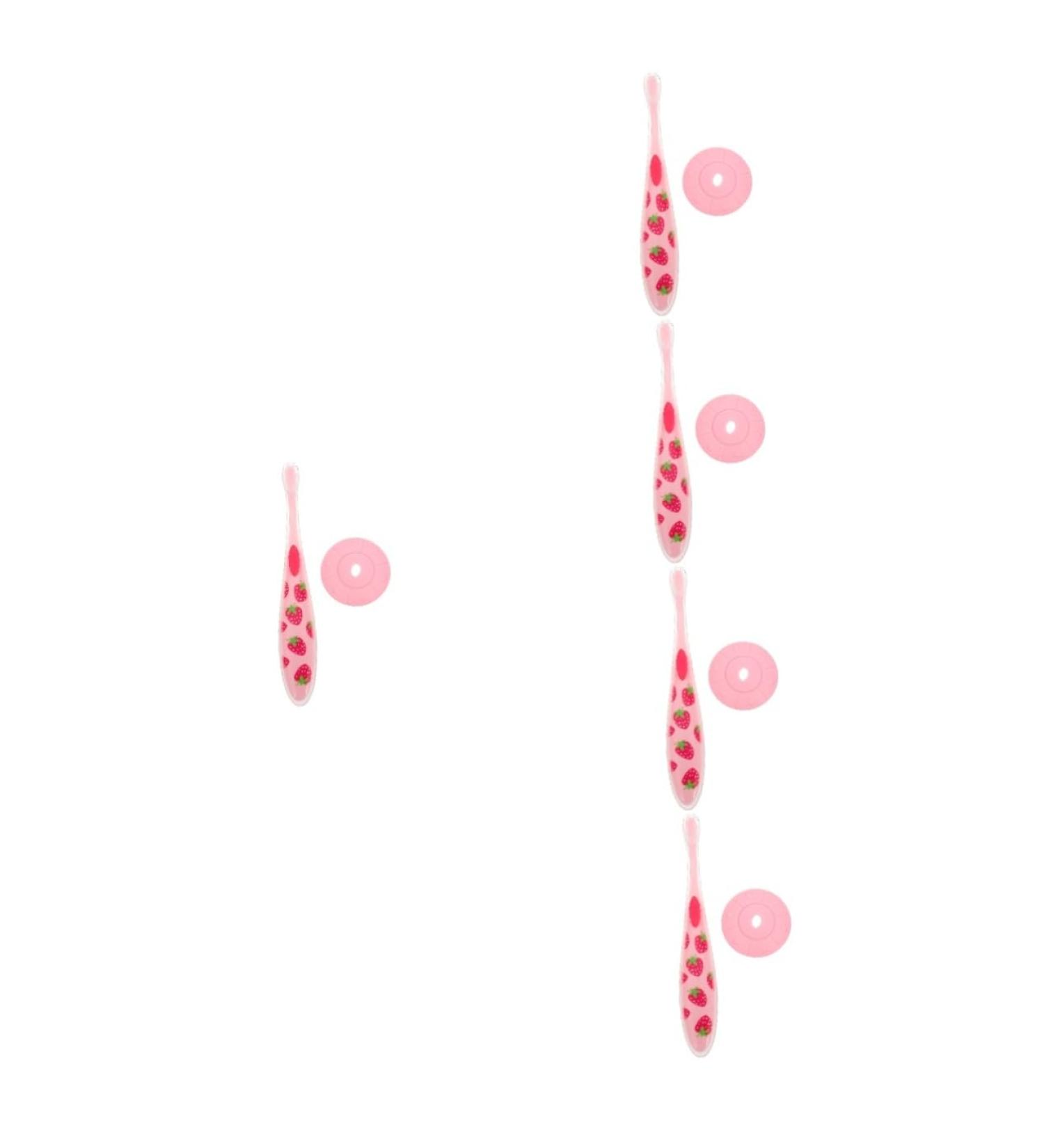 Buy Healvian 5-Stick Portable Toothbrush - Silicone Toddler & Travel Accessories in Food-Grade Pink | International Shipping Available - Buy Online on GoSupps.com