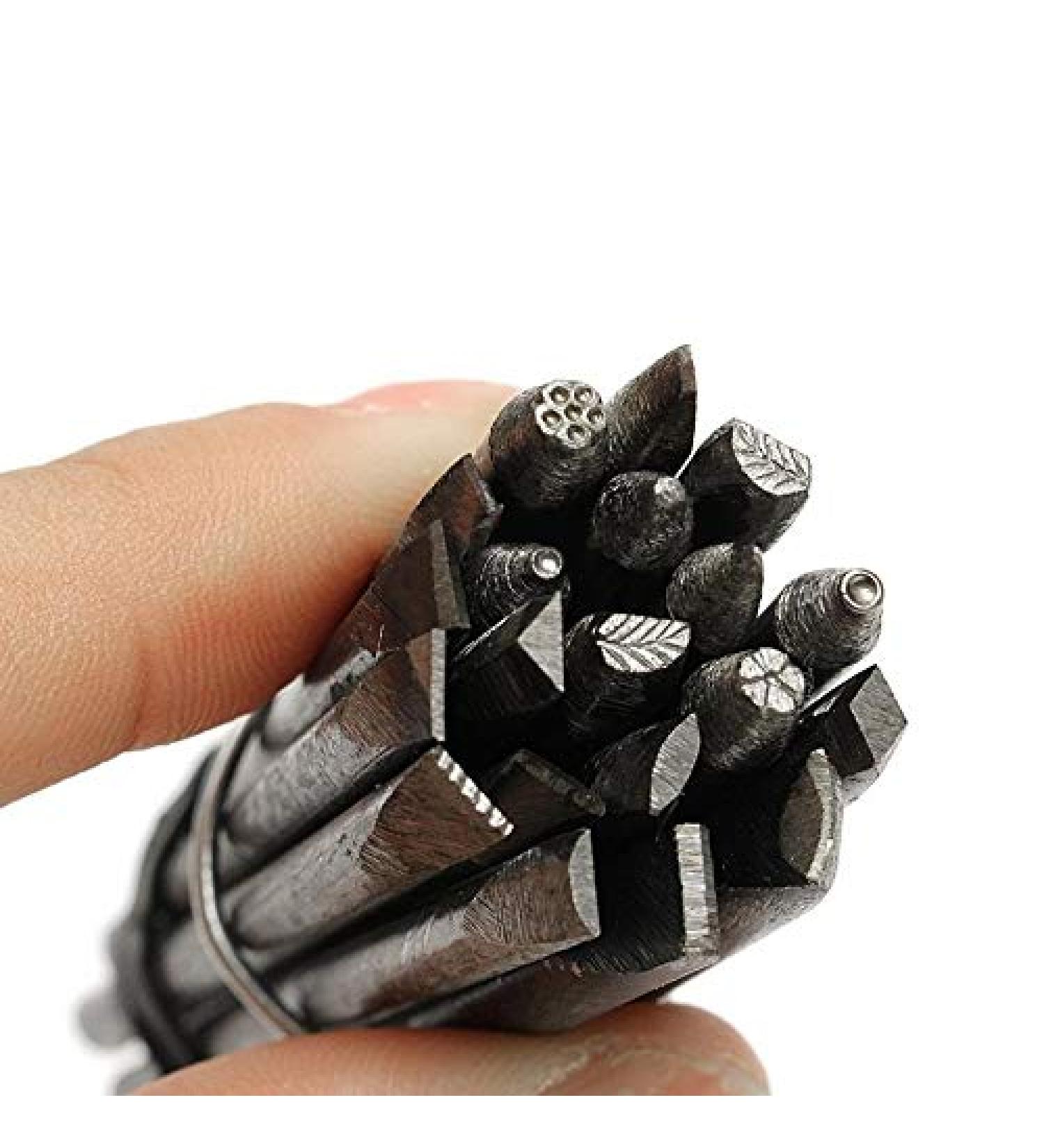 Rackerose 20pcs 4mm Steel Flower Punch Stamp Set - Jewelry Metal Stamping DIY Tool (Multi-Color, One Size) - Buy Online on GoSupps.com