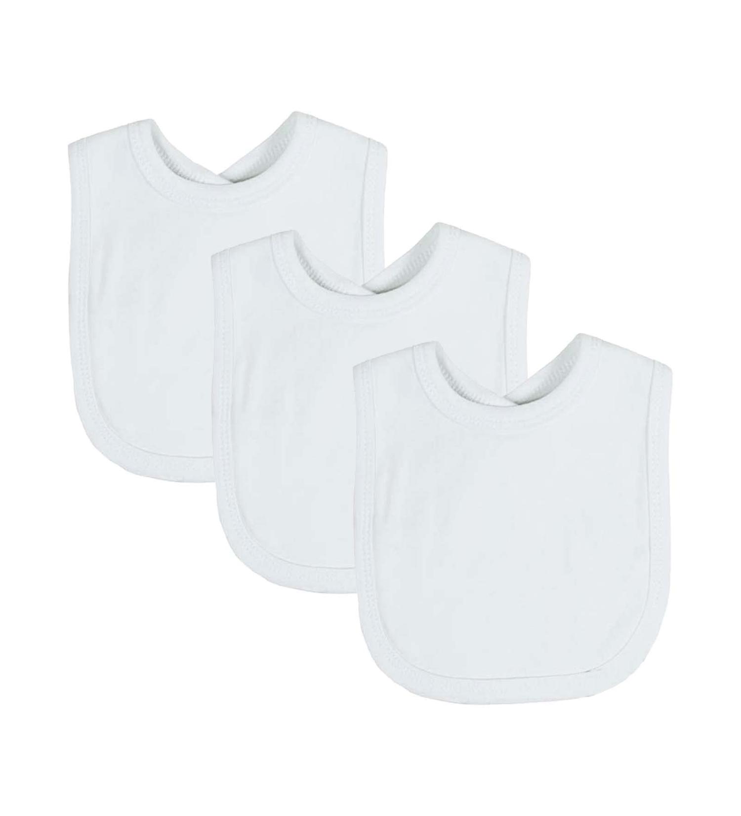 Royal Icon Baby Bibs 0-6 Months & 6-12 Months - 100% Organic Cotton - Soft Absorbent Bibs for Boys and Girls - Set of 3/6/12Pc - Buy Online on GoSupps.com