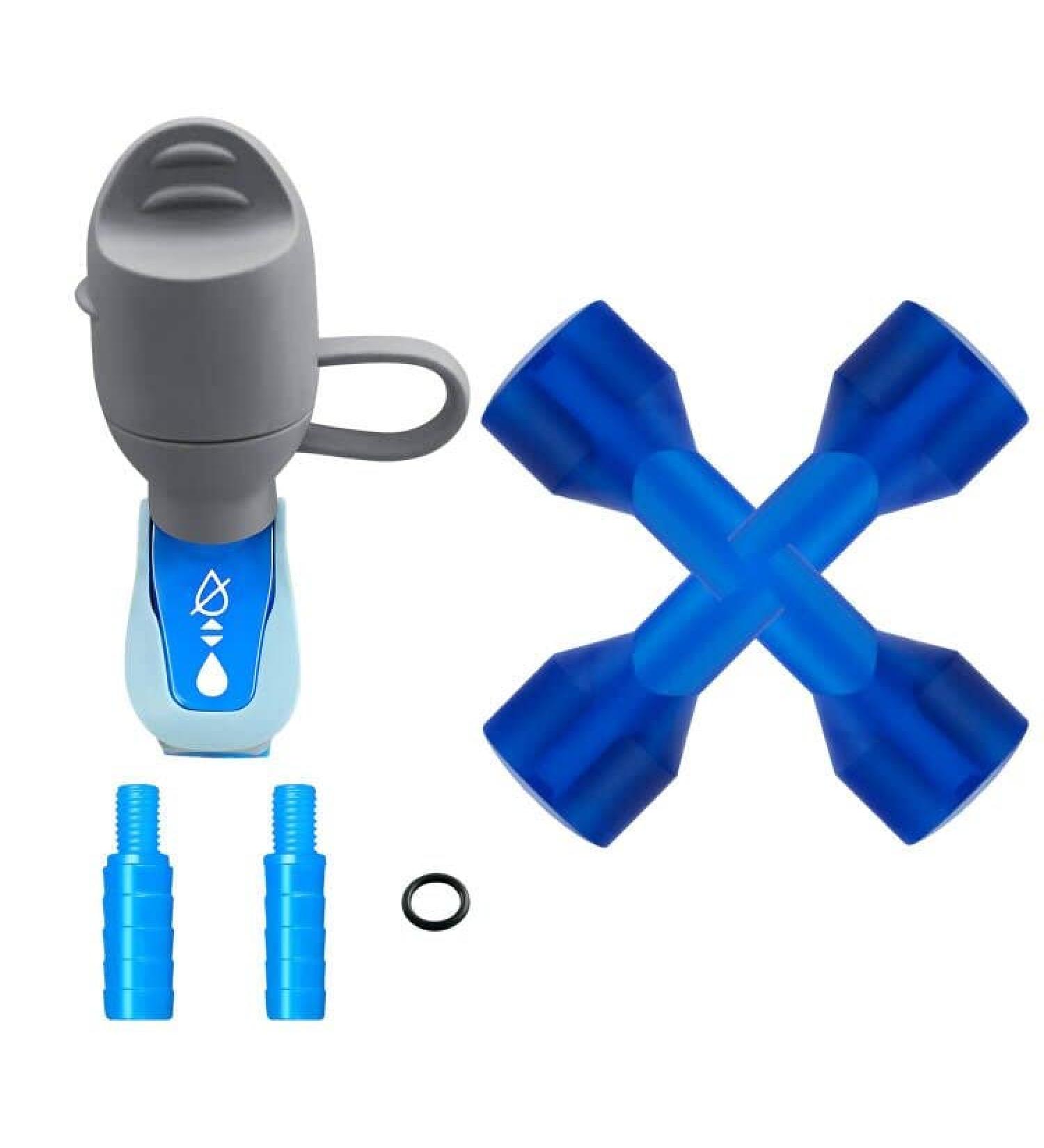 VFVIMN Bite Valve Replacement Mouthpieces - 4-Pack, Dark Blue, Fits Camelbak & Most Brands, with Shutoff Valve & Dust Cover - for Hydration Bladder & Backpack Water Reservoir - Buy Online on GoSupps.com