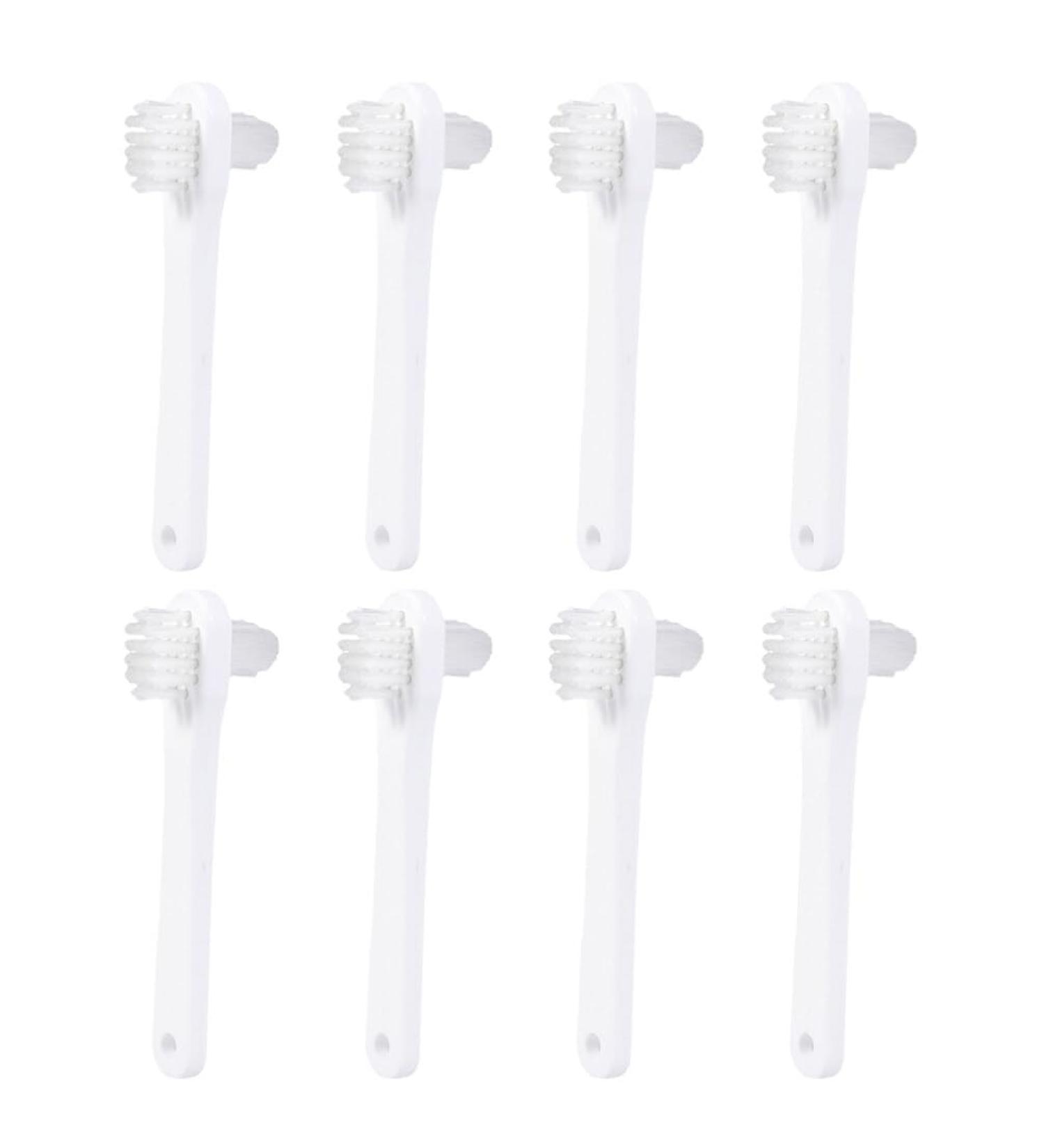 Gatuida 8-Piece Prosthesis Cleaning Brush Set - Double-Sided Toothbrushes for Deep Cleaning Care | White Retainer Care Tools - Buy Online on GoSupps.com
