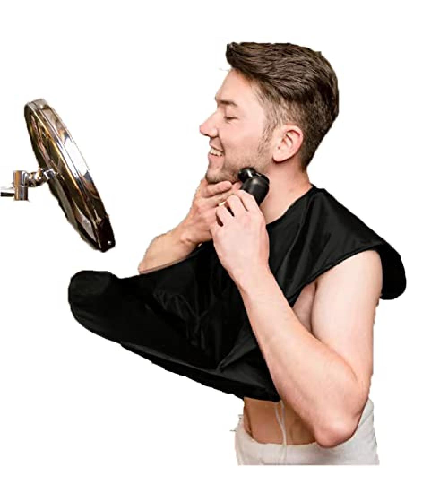 Comemela Beard Bib Apron - Waterproof & Foldable Beard Catcher for Shaving - Perfect Gift for Fathers Day, Birthday or Anniversary - Black - Buy Online on GoSupps.com