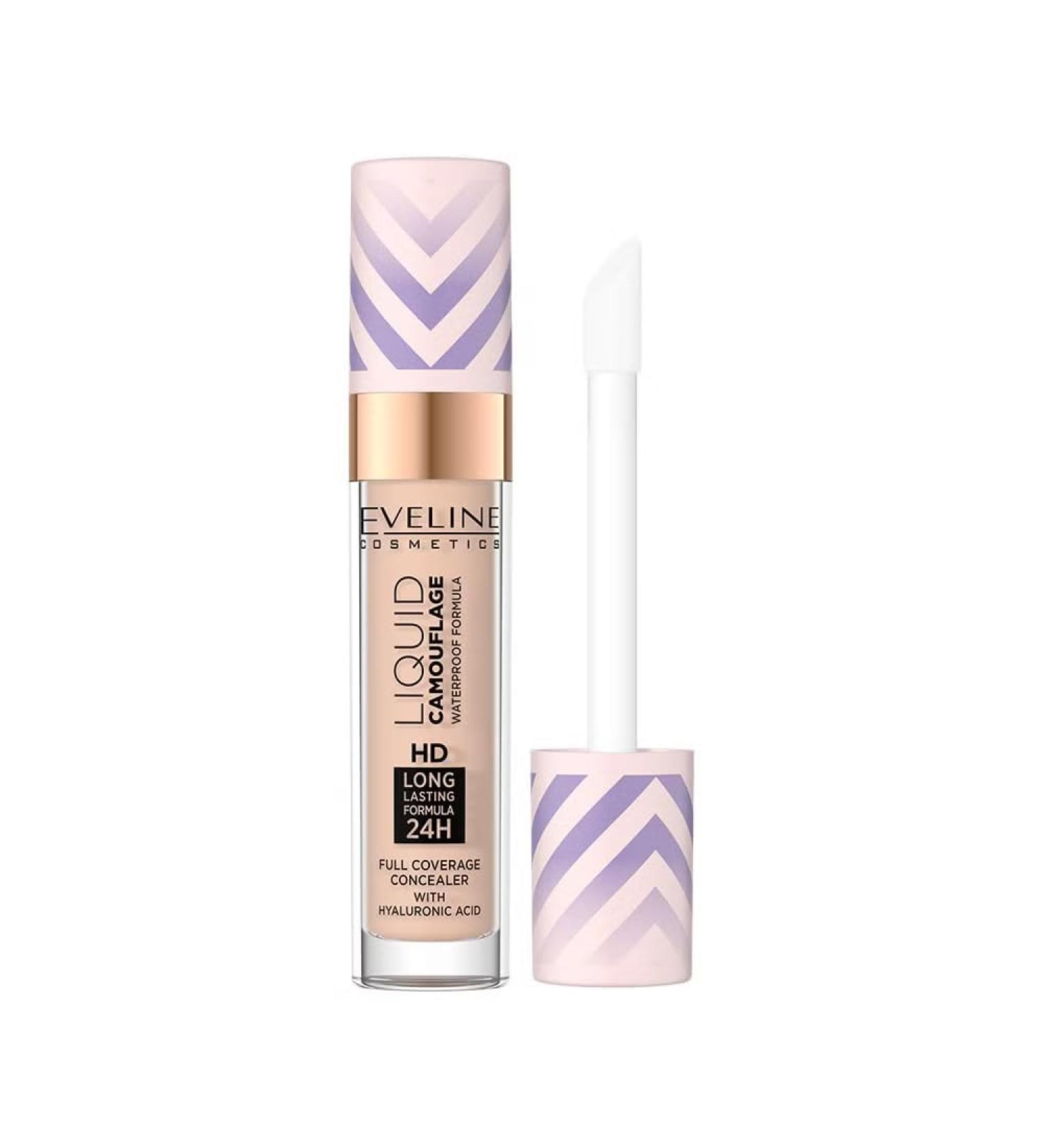 Eveline Cosmetics Liquid camouflage waterproof concealer with hyaluronic acid Liquid Camouflage 25T for flawless skin