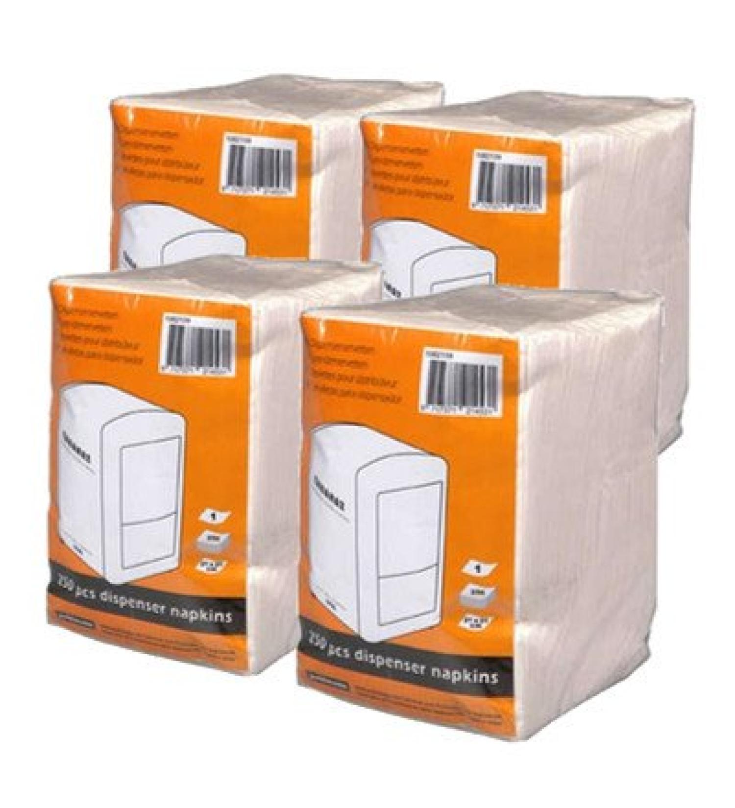 Set of 4 napkins for dispenser CABANAZ - 4 x 250 pieces