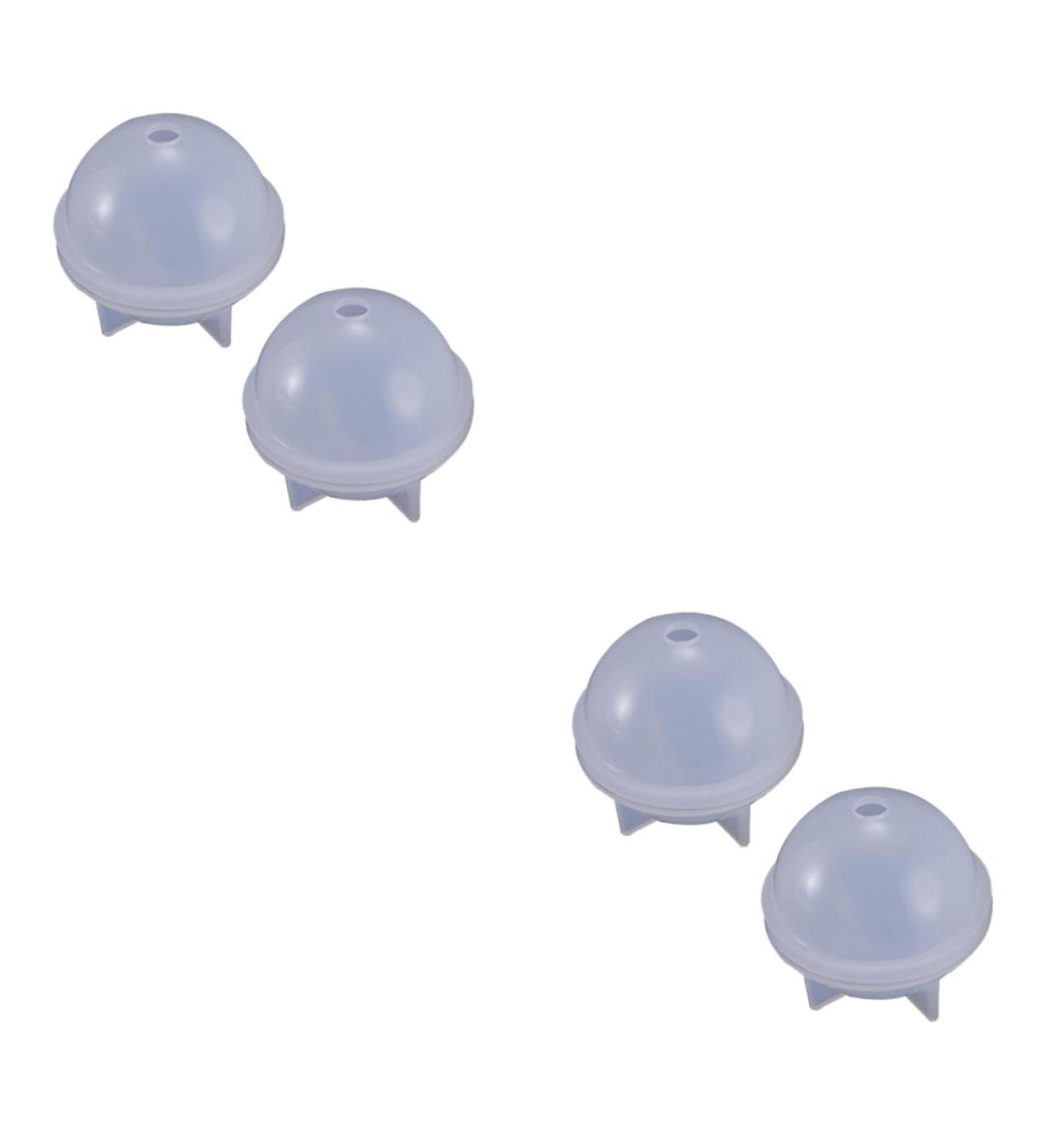 4 Pcs Silicone Sphere DIY Jewelry Casting Molds Mini Glasses for Dolls Jewelry Bead Mold Sphere Resin Mold Candy Molds Silicone Resin Ball Casting Mold Spherical Crafts Whitex2pcs 5CMx2pcs - Buy Online on GoSupps.com