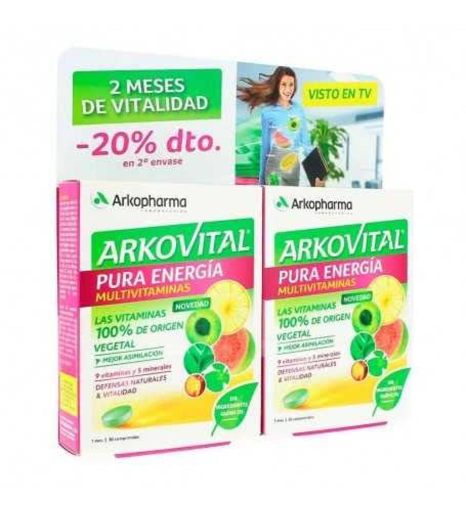 ARKOVITAL ARKOVITAL PURA ENERGY MULTIVITAMINS 2-month treatment pack