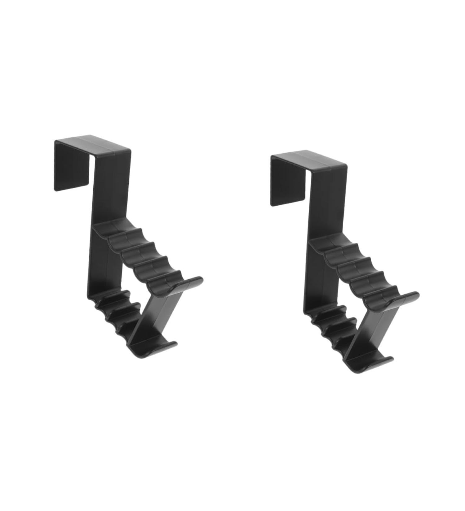 OUNONA 2pcs Door Hook Clothes Hangers Coat Rack Clothes Rack Hooks Door Hanger Abs Hang Clothes Front Door 15.60X11.50X3.60CMx2pcs Blackx2pcs - Buy Online on GoSupps.com