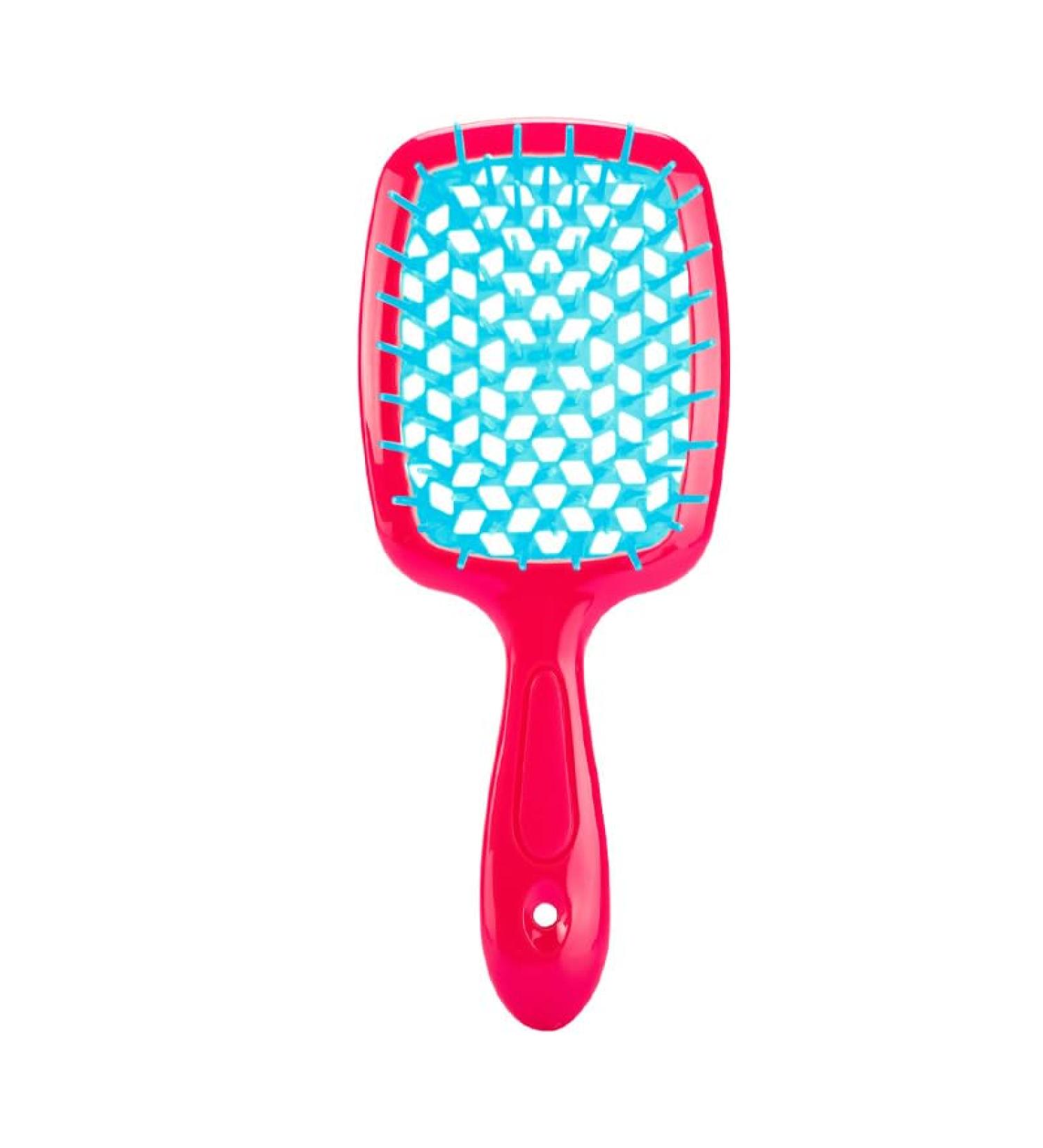 Comb Women's Scalp Massage Comb Hair Brush Women's Hollowed Out Home Salon Hair Styling Tool Comb Wide Tooth Comb (Color : Red-blue) - Buy Online on GoSupps.com