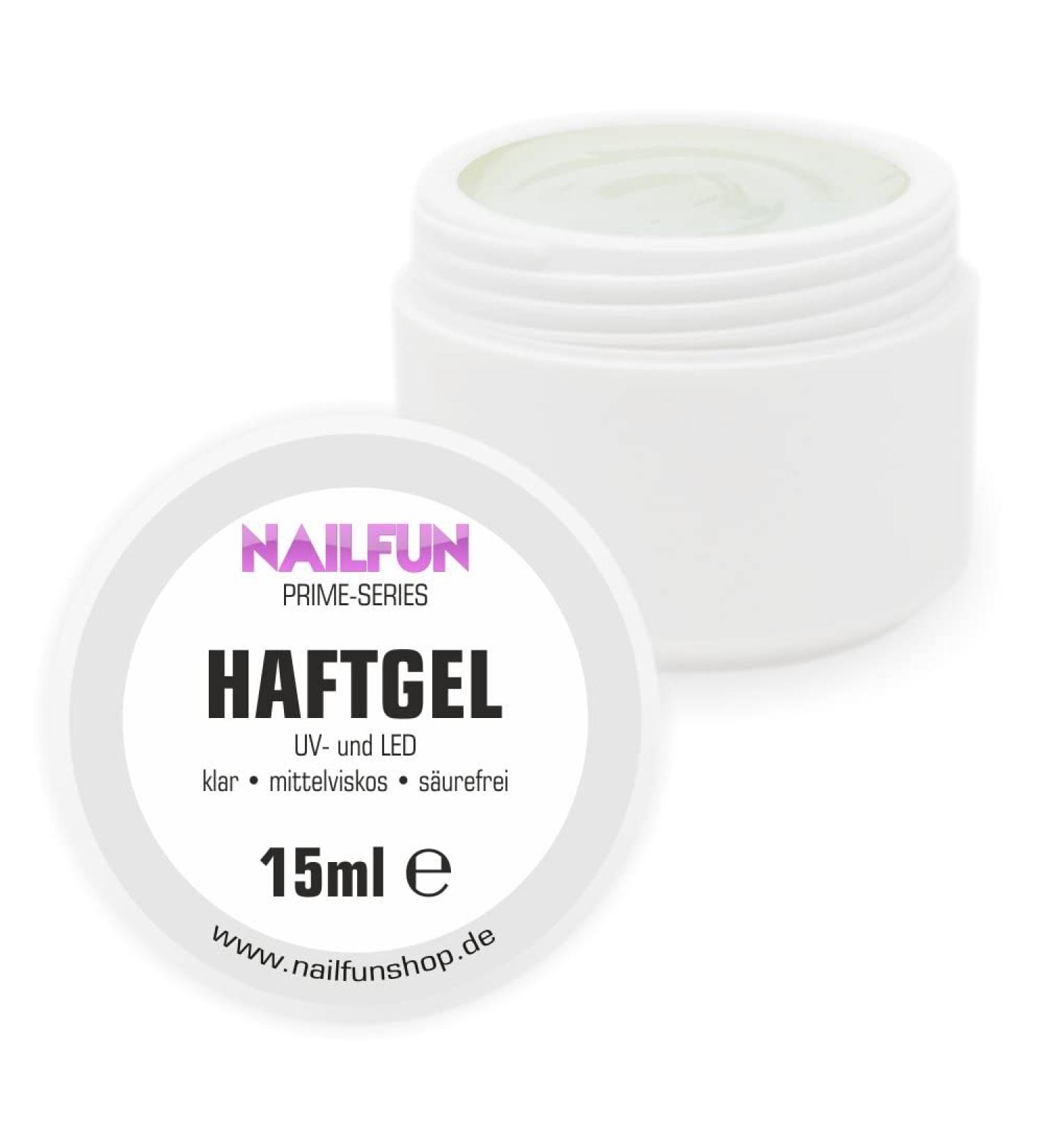 Pick -up gel 15ml - clear - mean - acid -free - with fiberglass fibers for excellent adhesive properties - suitable for UV and LED