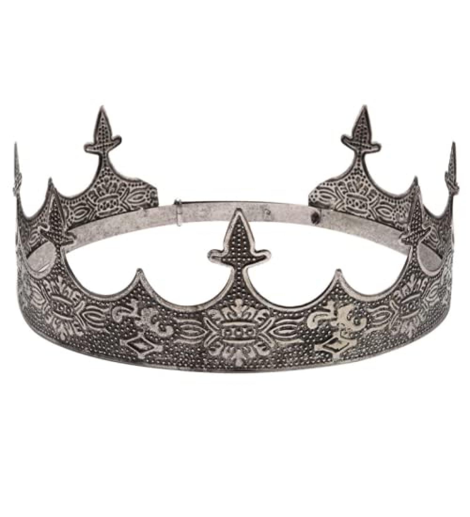 JORCEDI Crown Hair Jewelry - Royal King Diadem for Men, Metal Big Tiaras for Wedding, Halloween Costume & Music Festivals - Buy Online on GoSupps.com
