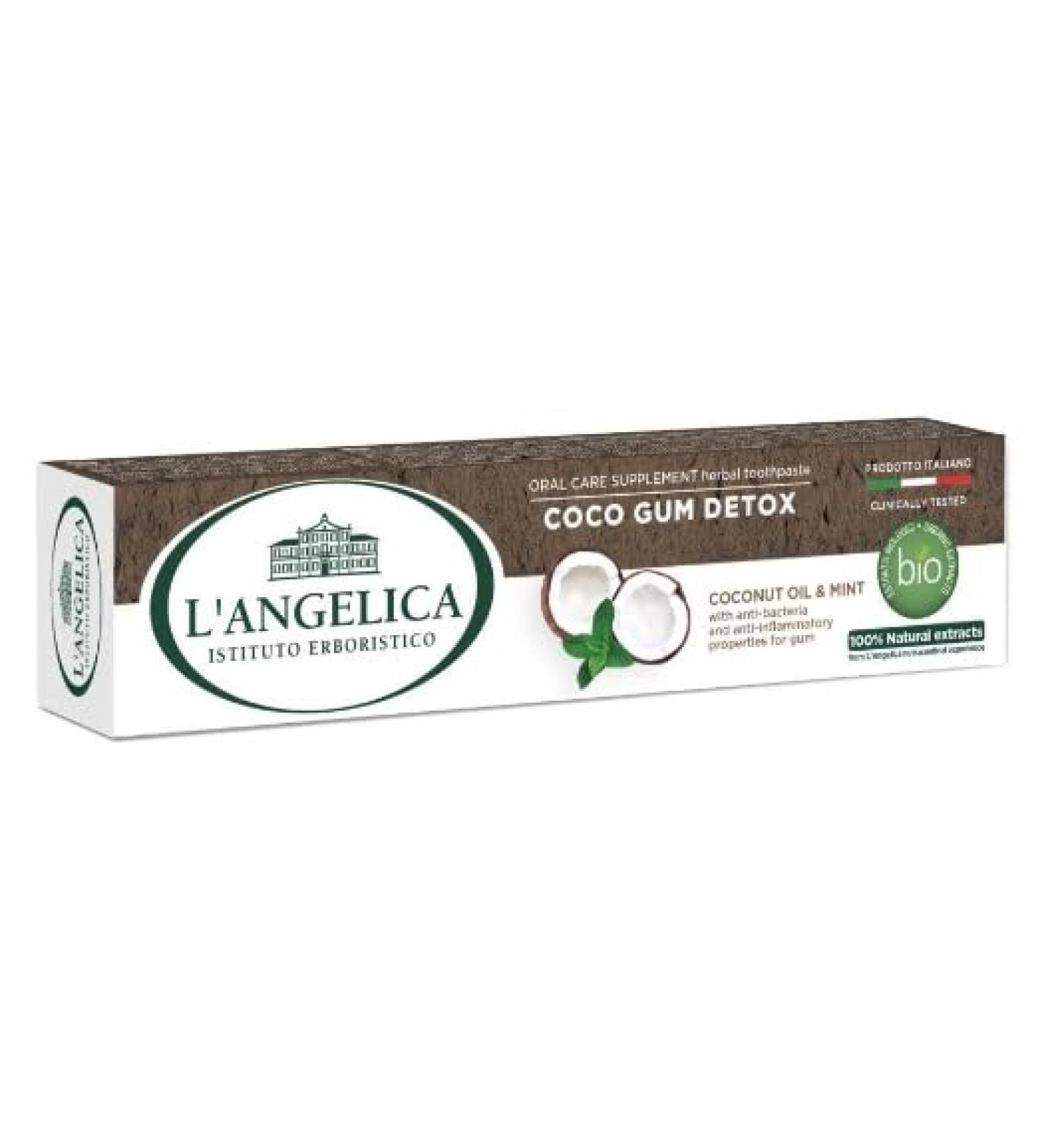 L'Angelica Coco Detox Toothpaste 75 ml - Longlife!