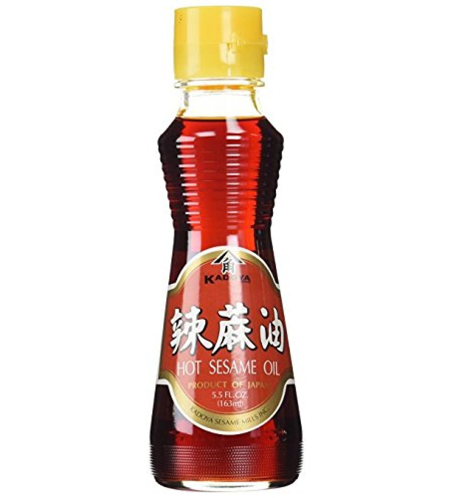 Kadoya Hot Sesame Oil, 5.5 Ounce (Pack of 3)