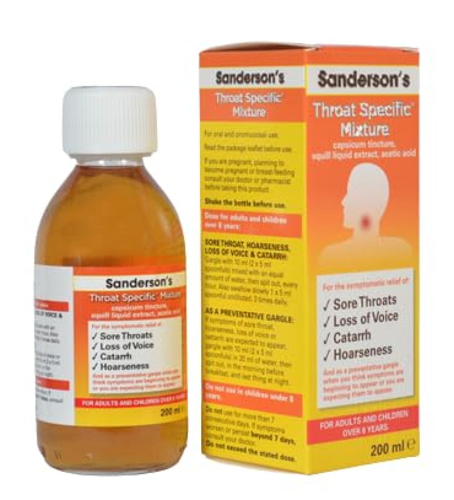 Sanderson's Throat Specific Mixture 200ml
