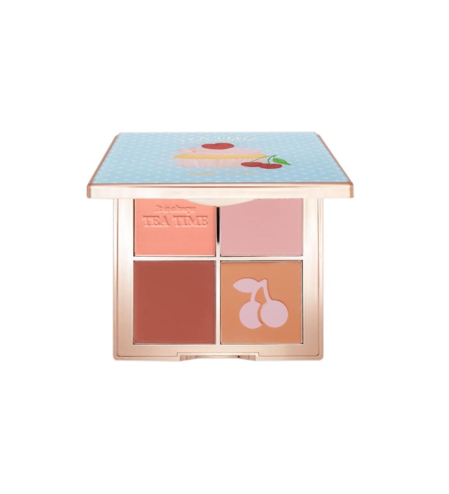 FreshO2 x Pony Butter Cream Blush Palette | Radiant Soft Blendable Blush | 5 Color Vegan Palette | Made In Taiwan - Buy Online on GoSupps.com