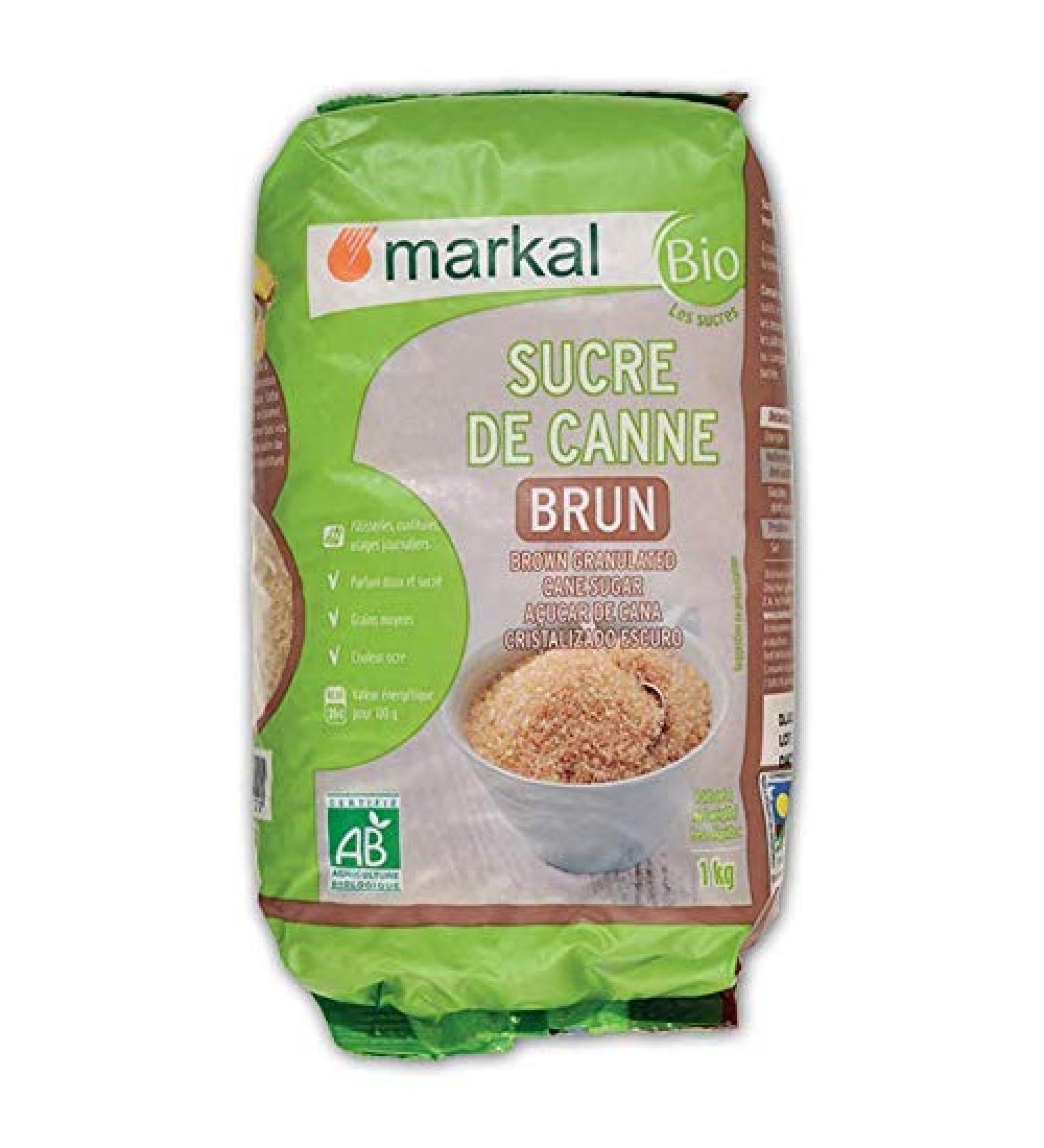 Brown cane sugar, 1 kg, Markal