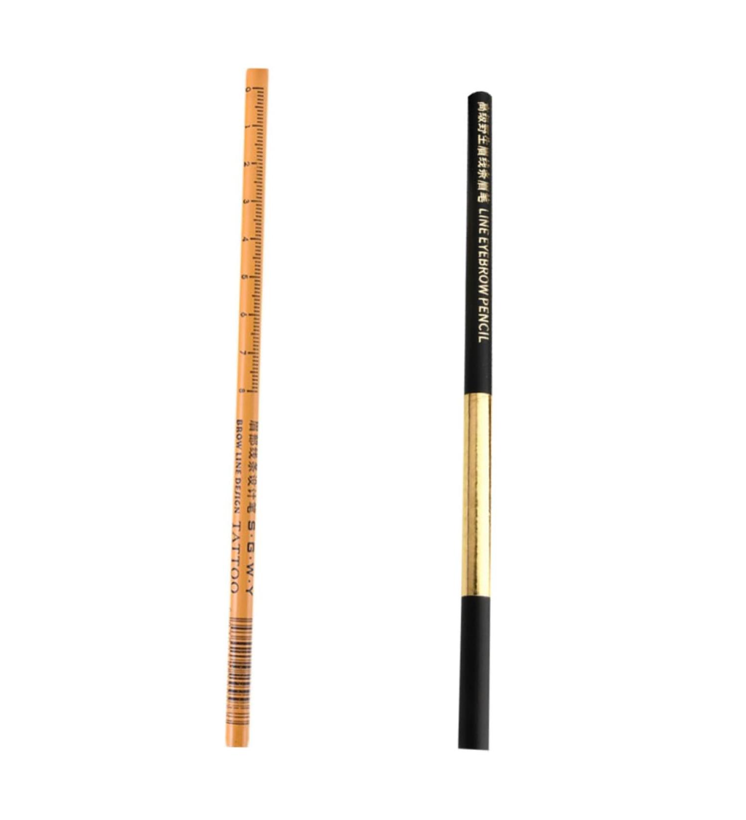 WOONEKY 2pcs Eyebrow Pencil Eyebrow Drawing Pencils Brown Eyeliner Brown Eye Liner Pencil Brow Pens Wooden - Buy Online on GoSupps.com
