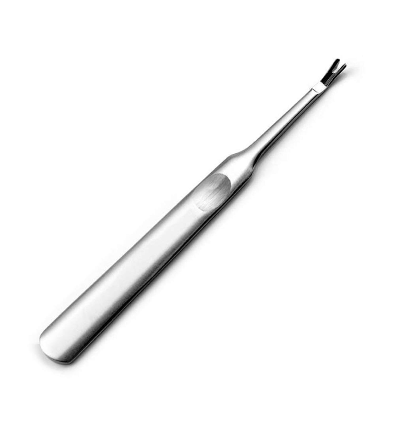 Stainless Steel Finger Cuticle Cleaner Fork Pusher - Professional Manicure Pedicure Tool for Dead Skin Removal and Callus Removal - Buy Online on GoSupps.com