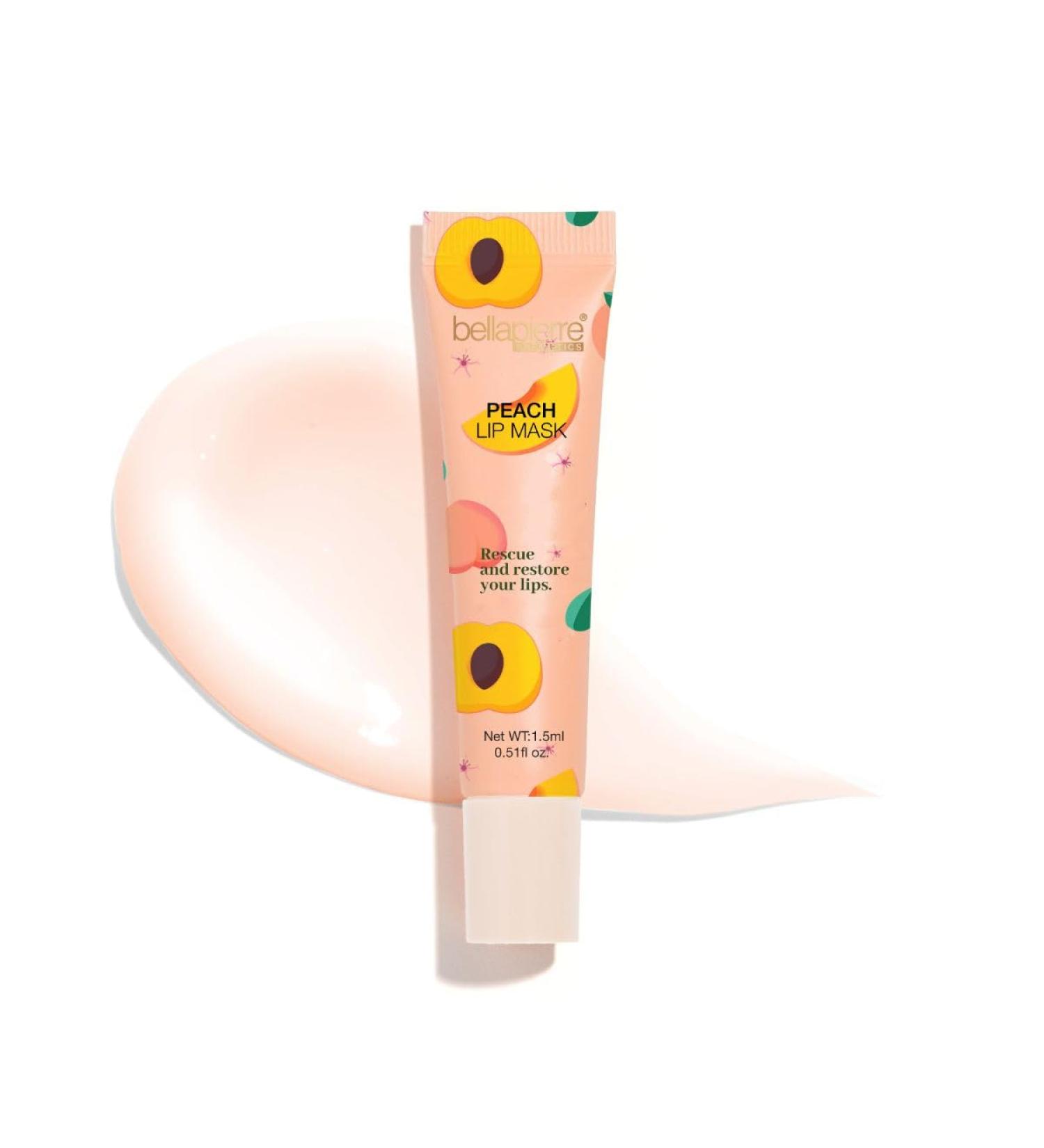 bellapierre Cosmetics Peach Lip Mask | Lip Plumping Mask with Hyaluronic Acid | Moisturizing Lip Balm for Daily Use - Buy Online on GoSupps.com