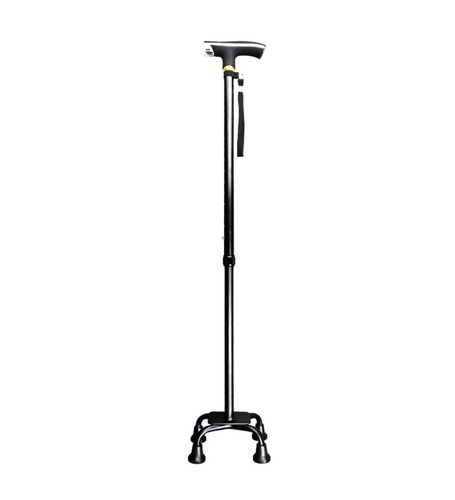 Crutches Telescopic Non-Slip Cane Old Four feet Aluminum Alloy Walking Stick Interesting - Buy Online on GoSupps.com