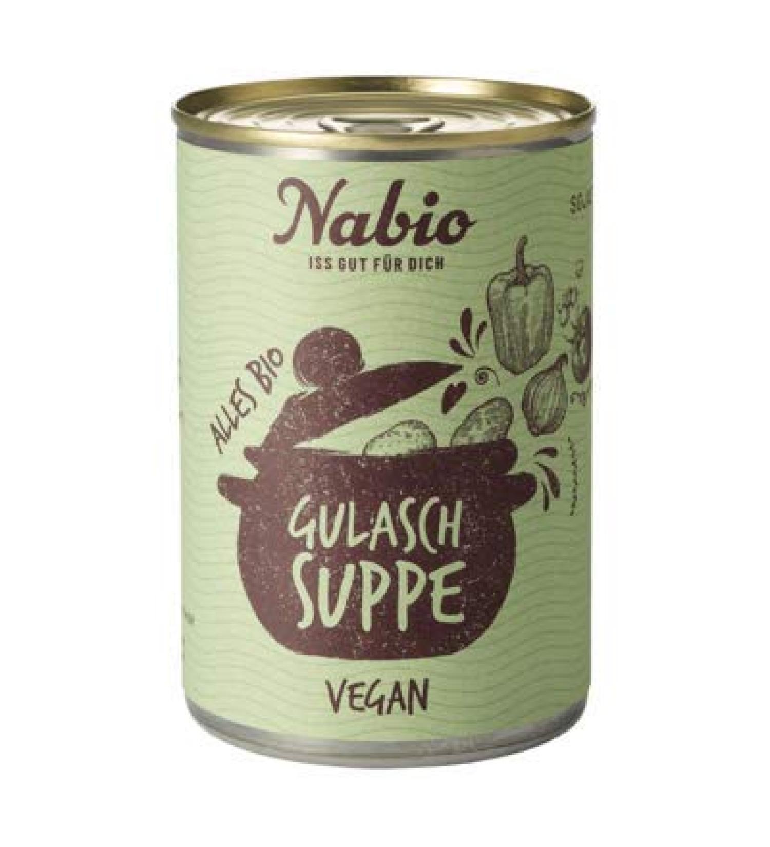 NABIO Organic Vegan Soy Medallions Goulash Soup 400g (1 Box)