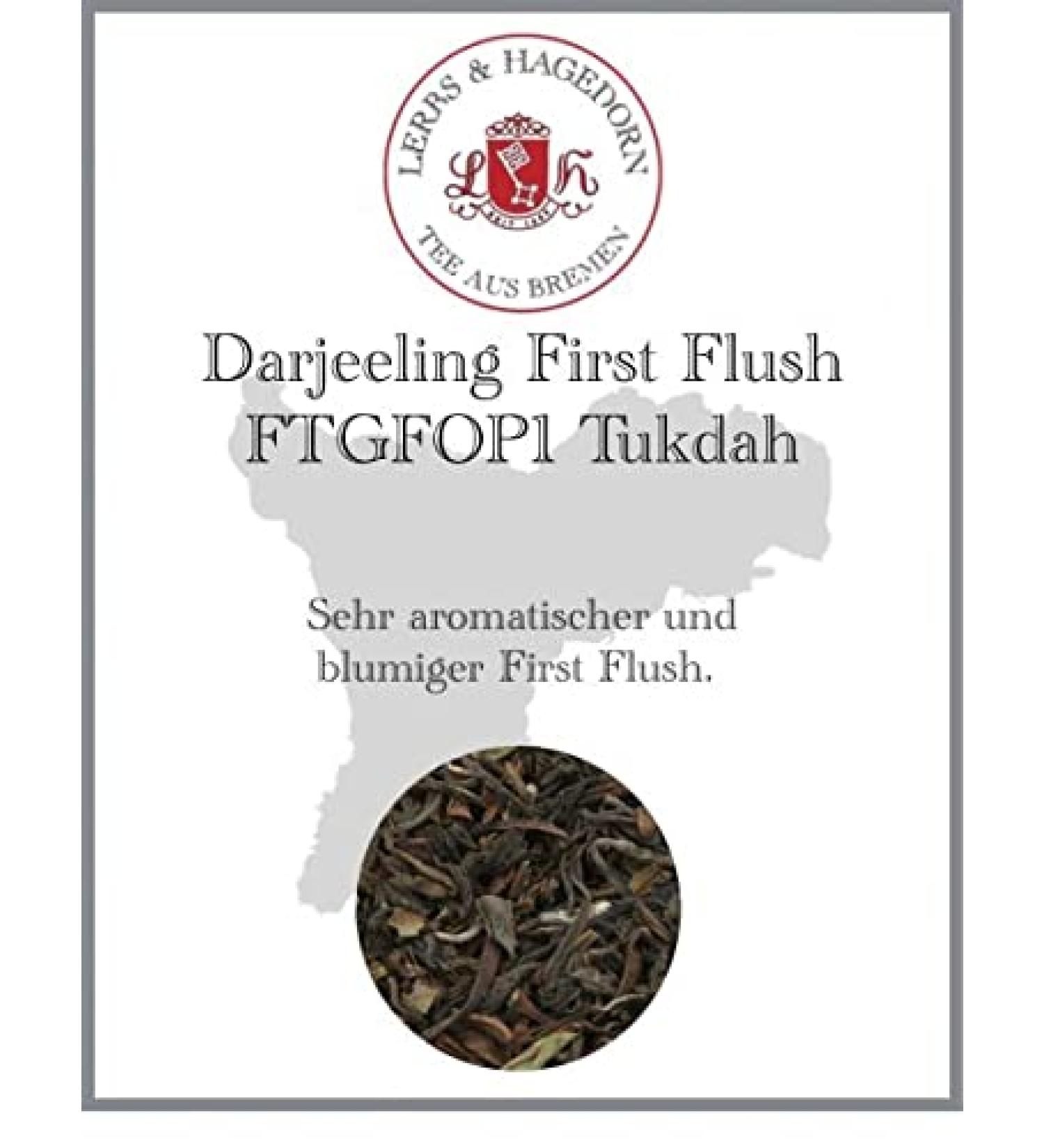  Lerbs & Hagedorn Darjeeling First Flush FTGFOP1 Tukdah 250 g - Buy Online on GoSupps.com