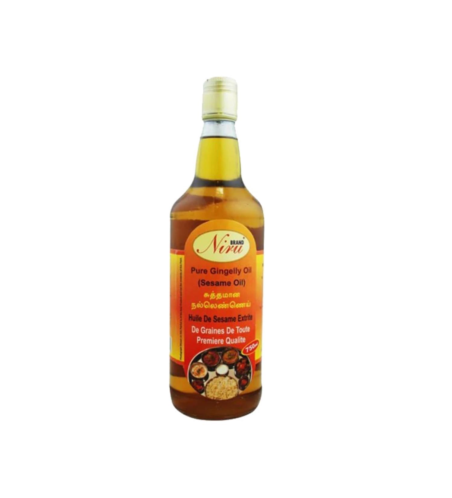 Niru's Sesame Oil 750Ml - Gingelly Oil Pure And Fresh With Good Source Of Natural Nutrients No Artificial Multi-purpose Uses Oil India Origin Multiple packs (PACK OF 1) - Buy Online on GoSupps.com