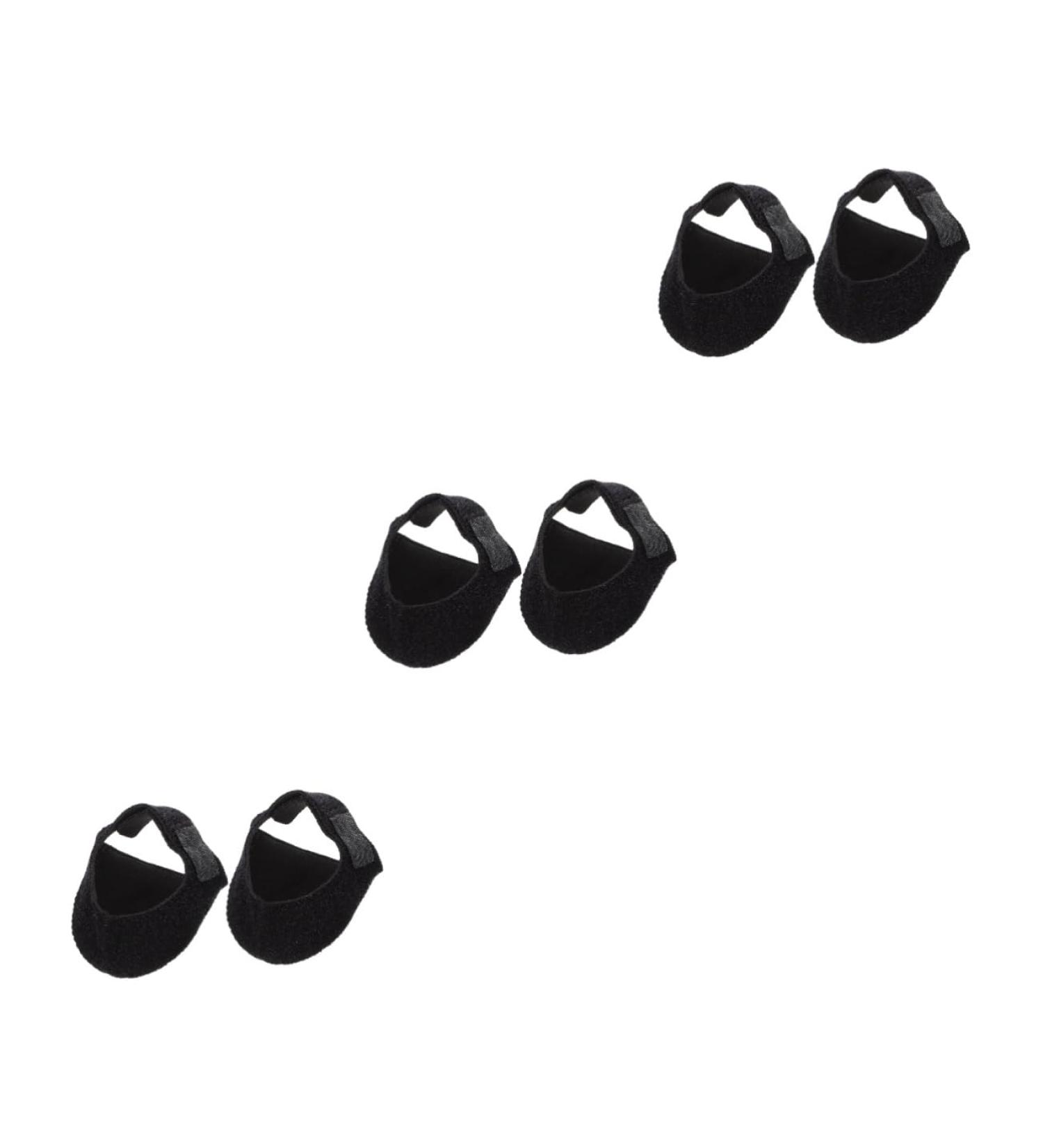 FRCOLOR 3 Pairs Silicone Heel Covers - Durable Nylon with Holes | Black | 13x8.5x3cm - Perfect for Comfort & Protection - Buy Online on GoSupps.com