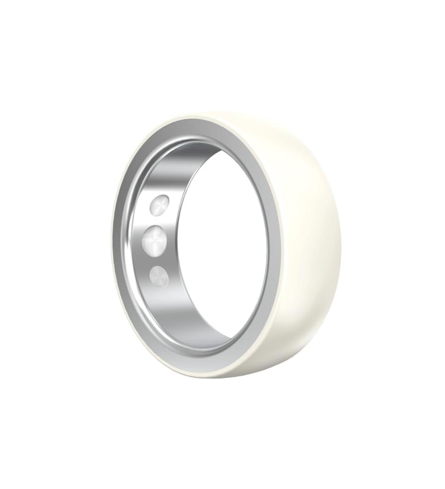 Smart Ring Health Fitness Tracker for Women & Men Continuously Records Sleep Quality Heart Rate Temperature Blood Oxygen and Pedometer Gift 12 White - Buy Online on GoSupps.com