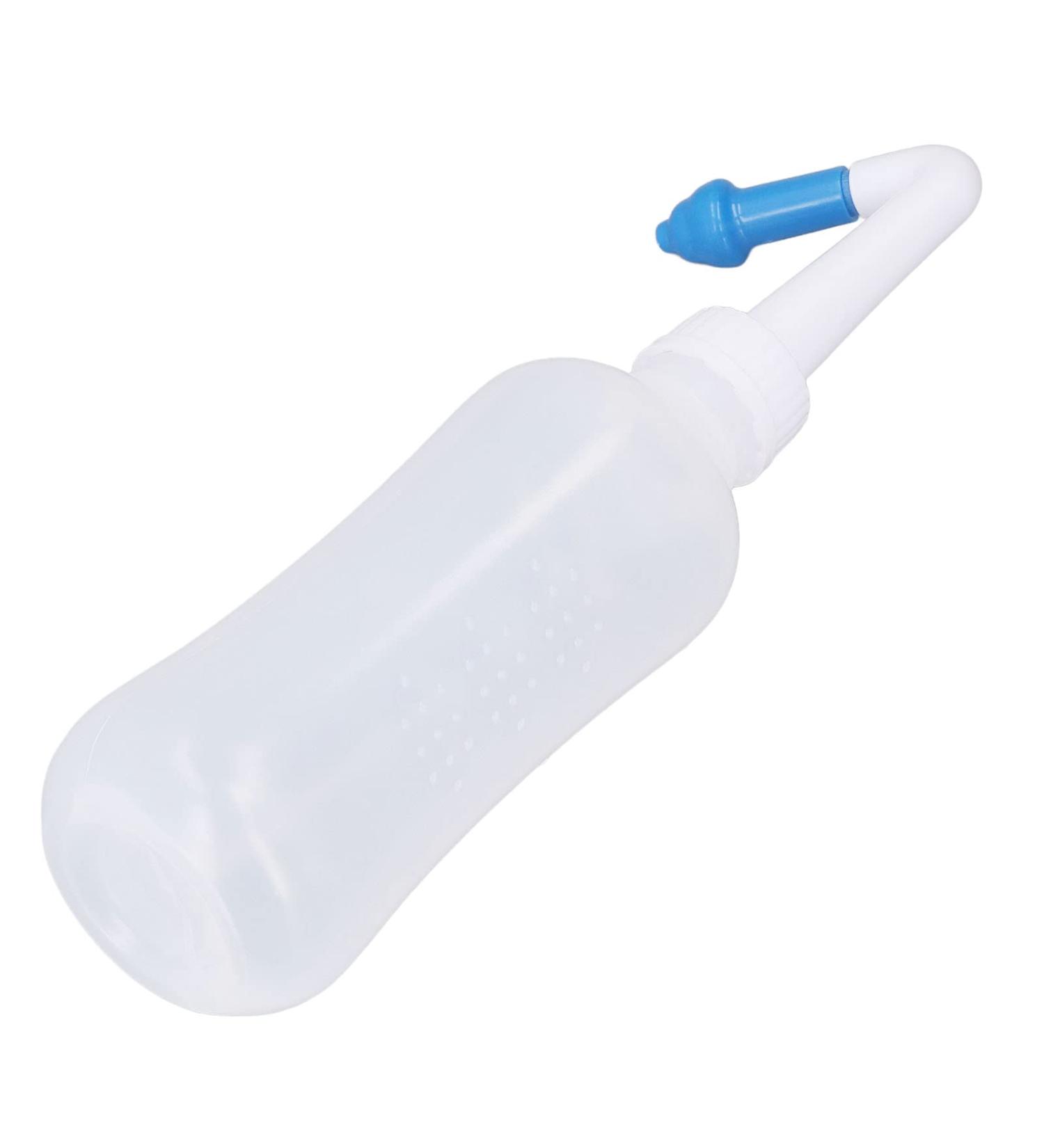 300ml Nose Rinse Bottle - Soothing Nasal Wash for Adults & Children - Travel-Friendly Blue Design with Five Holes - Buy Online on GoSupps.com